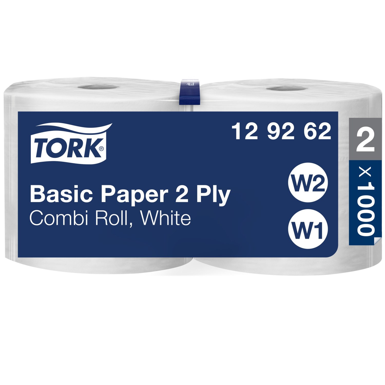 Tork Basic Combi Rol – Poetspapier – 2-laags – Wit