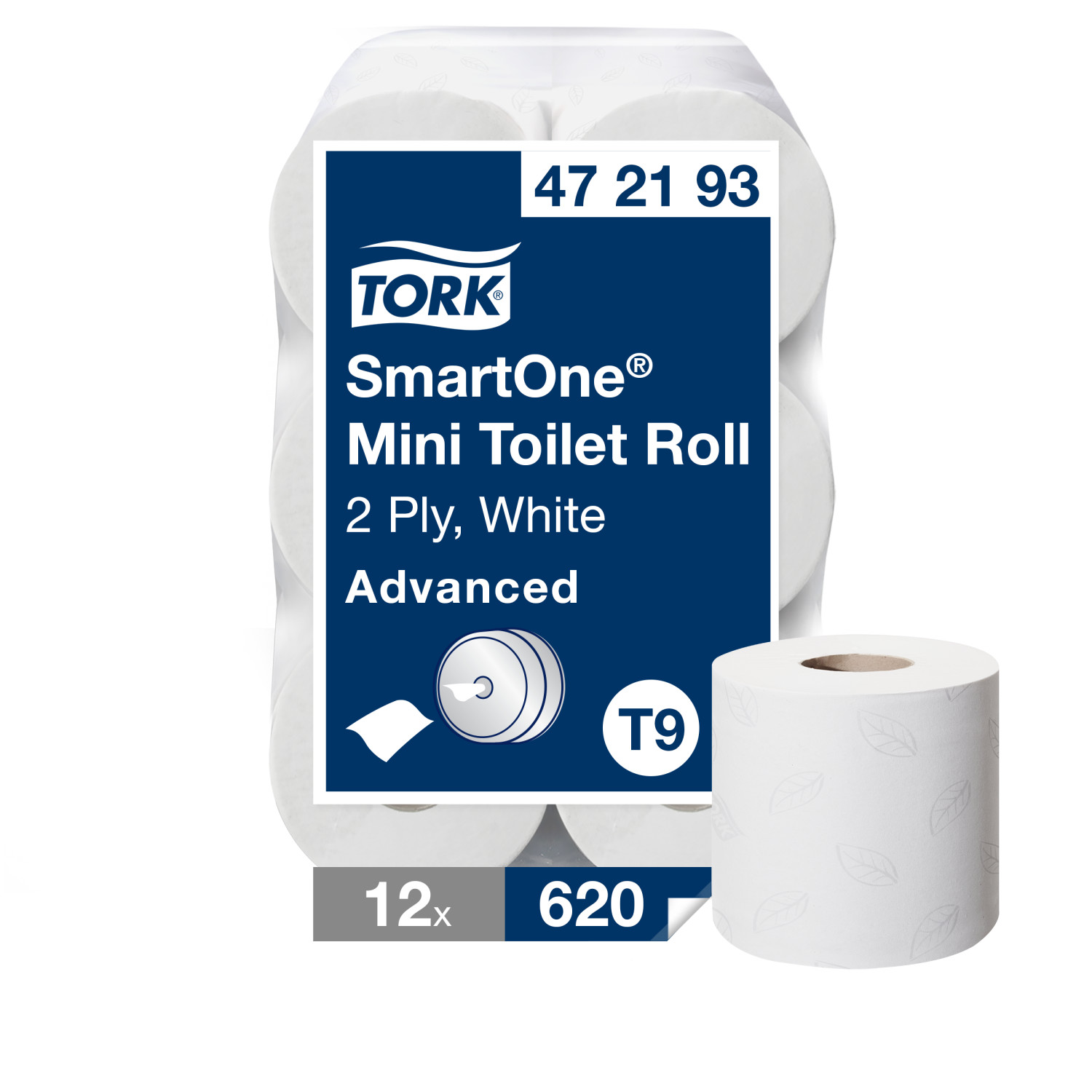 Tork SmartOne Mini – Toiletpapier – 2 laags – Wit