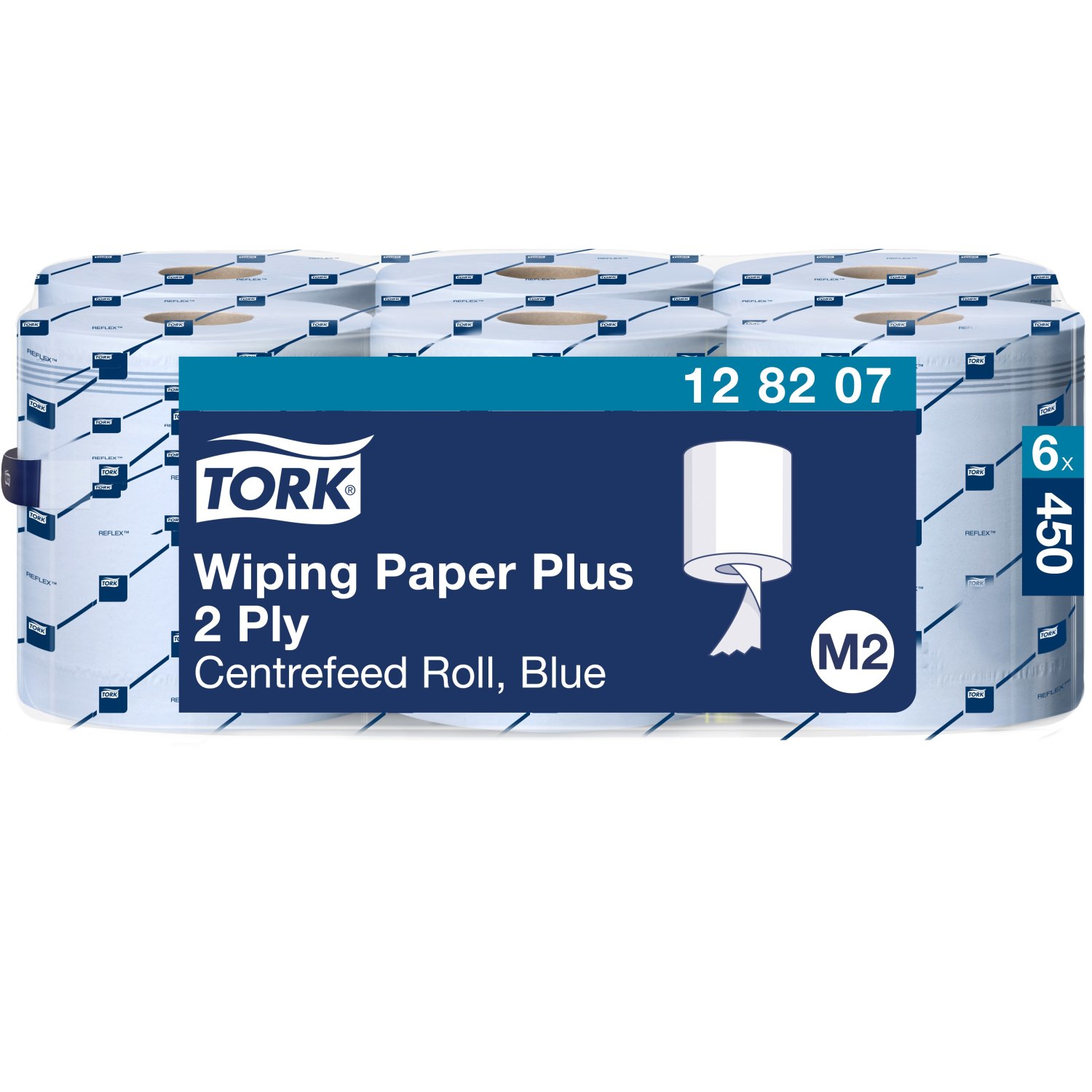 Tork Wiping Plus – Centerfeed – Poetspapier – Advanced – 2-laags – Blauw