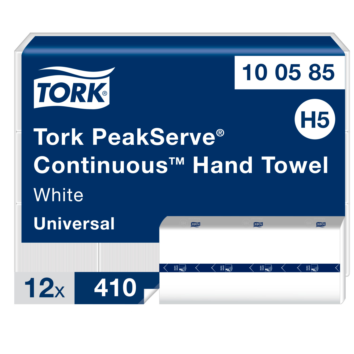 Tork PeakServe – Continu – Handdoek – 1-laags -Wit