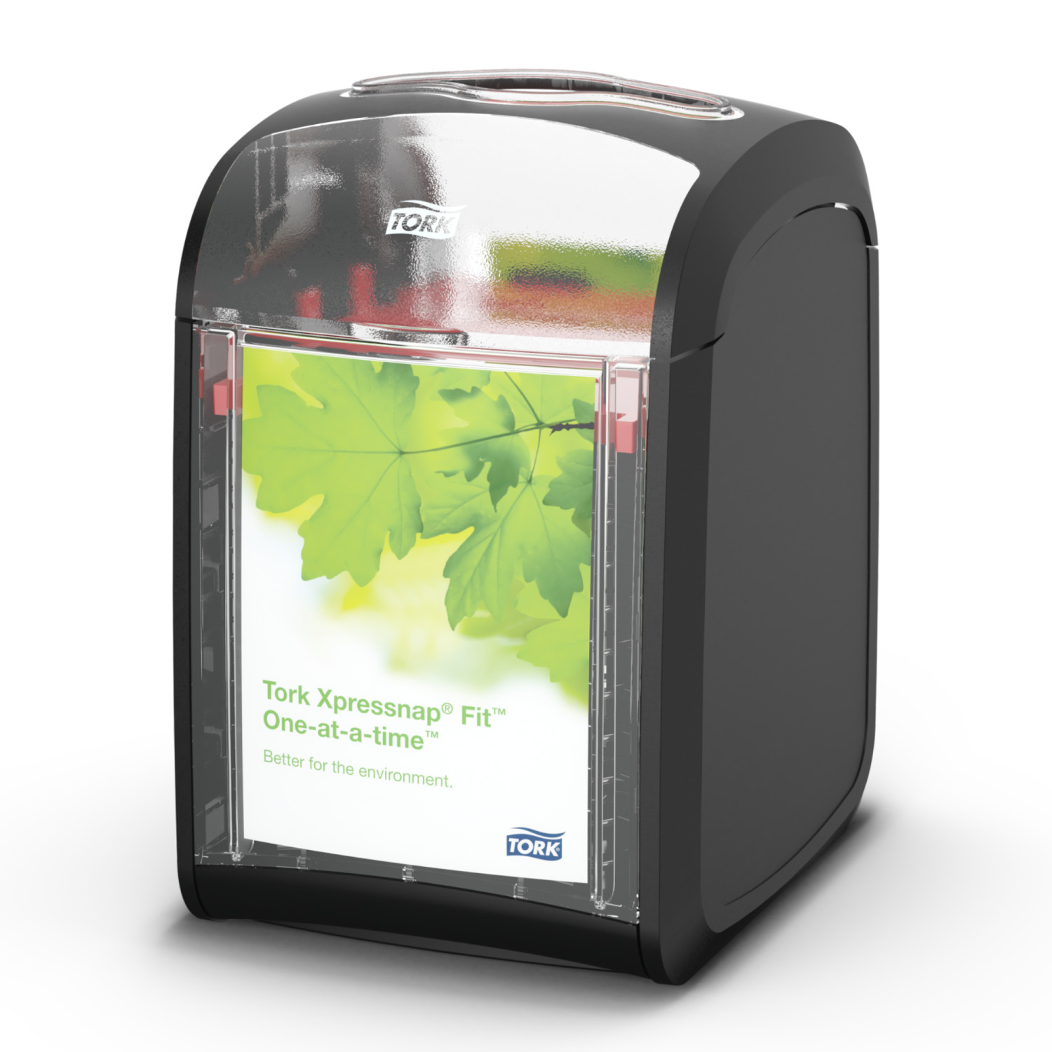 Tork Xpressnap Fit – Tabletop servetdispenser – Zwart – Kunststof – Signature Line