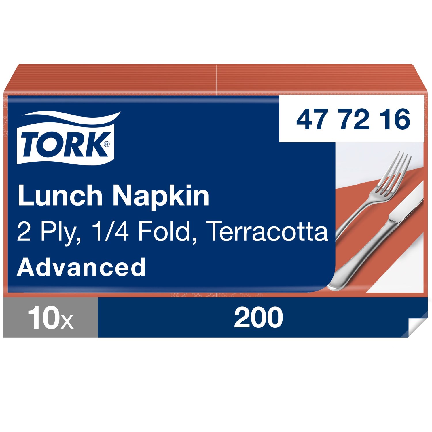 Tork Lunchservet – Advanced – 2-laags – Terracotta