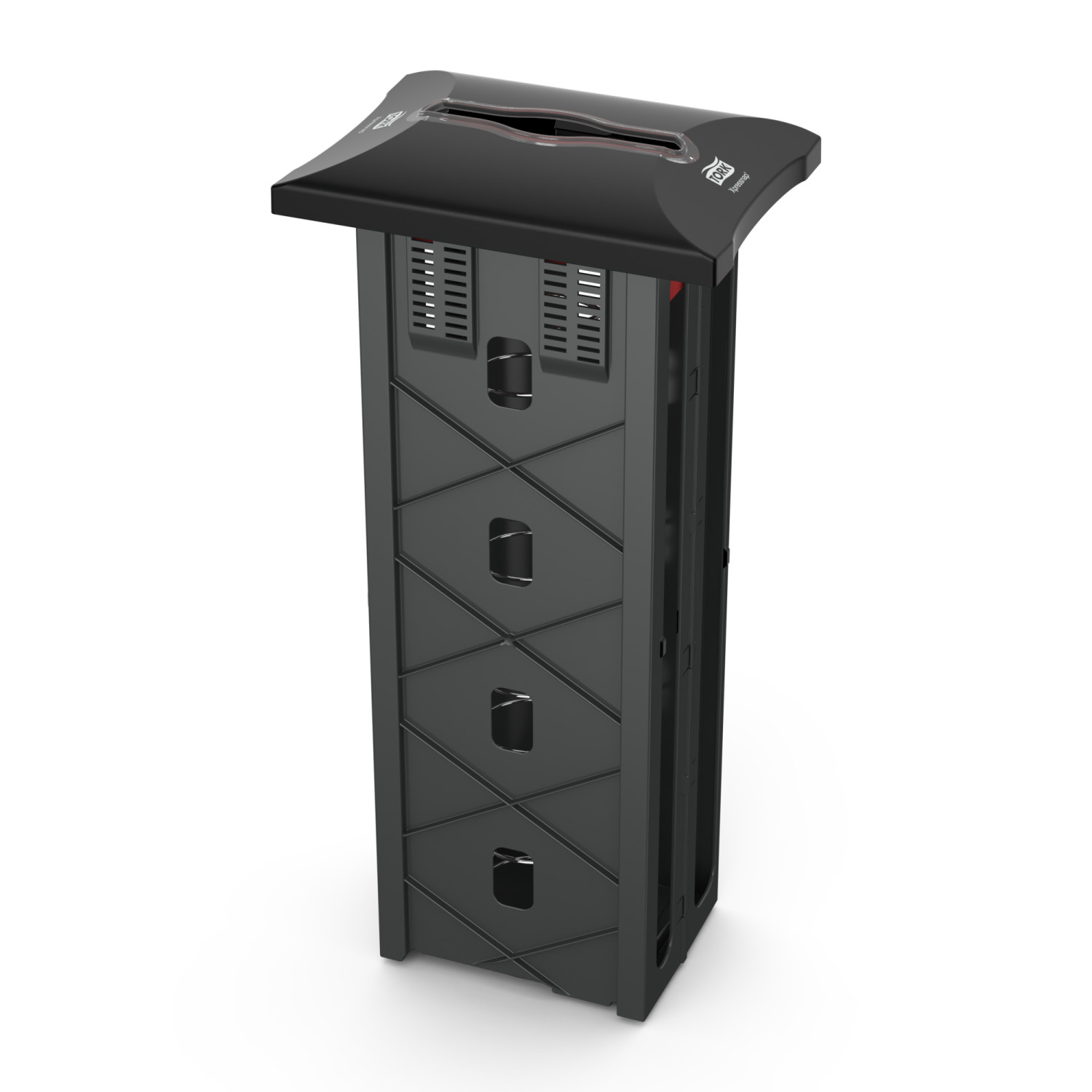 Tork Xpressnap – In-counter servetdispenser – Zwart – Kunststof – Signature Line – 50cm