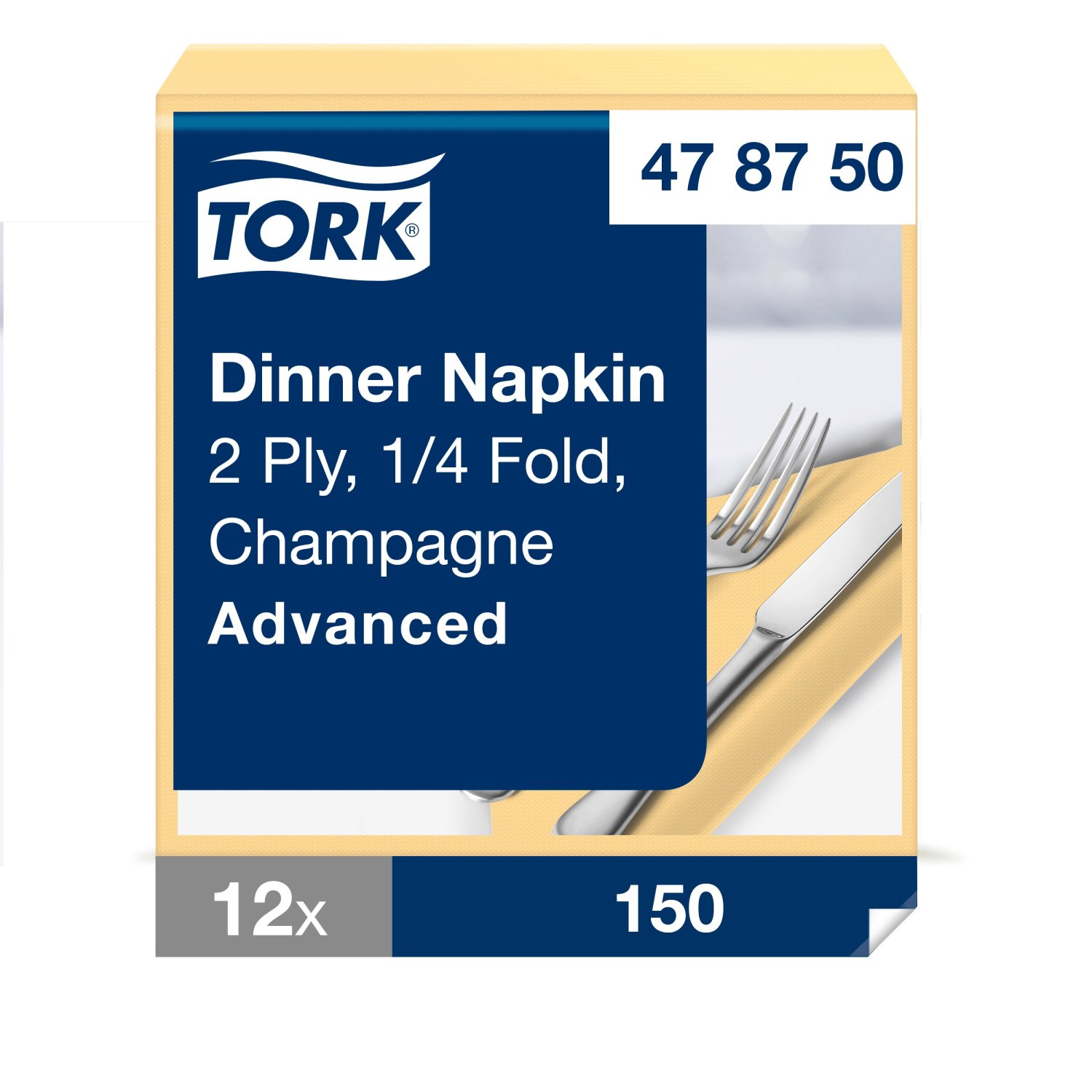 Tork Dinnerservet – Advanced – 2-laags – Champagne