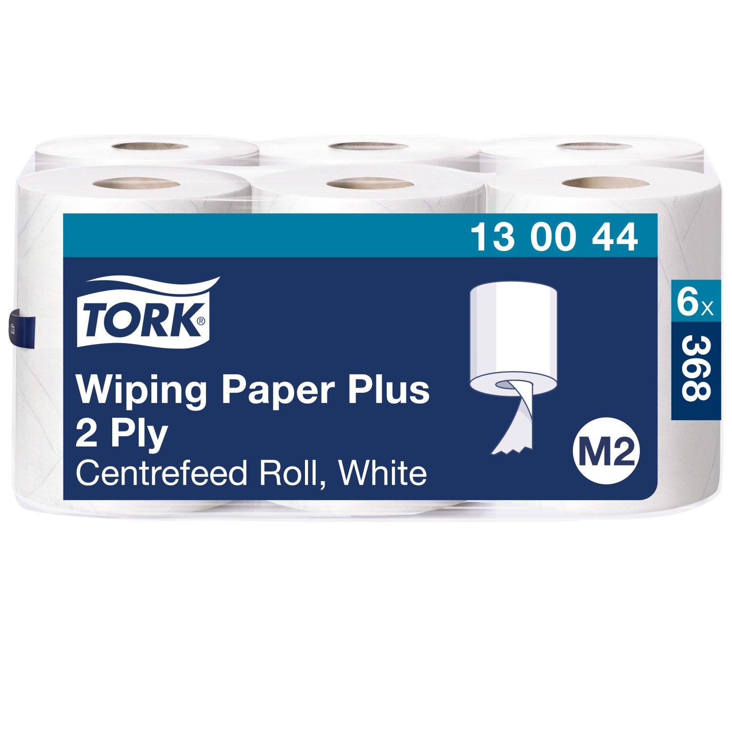Tork Wiping Plus – Centerfeed – Poetspapier – Premium – 2-laags – Wit