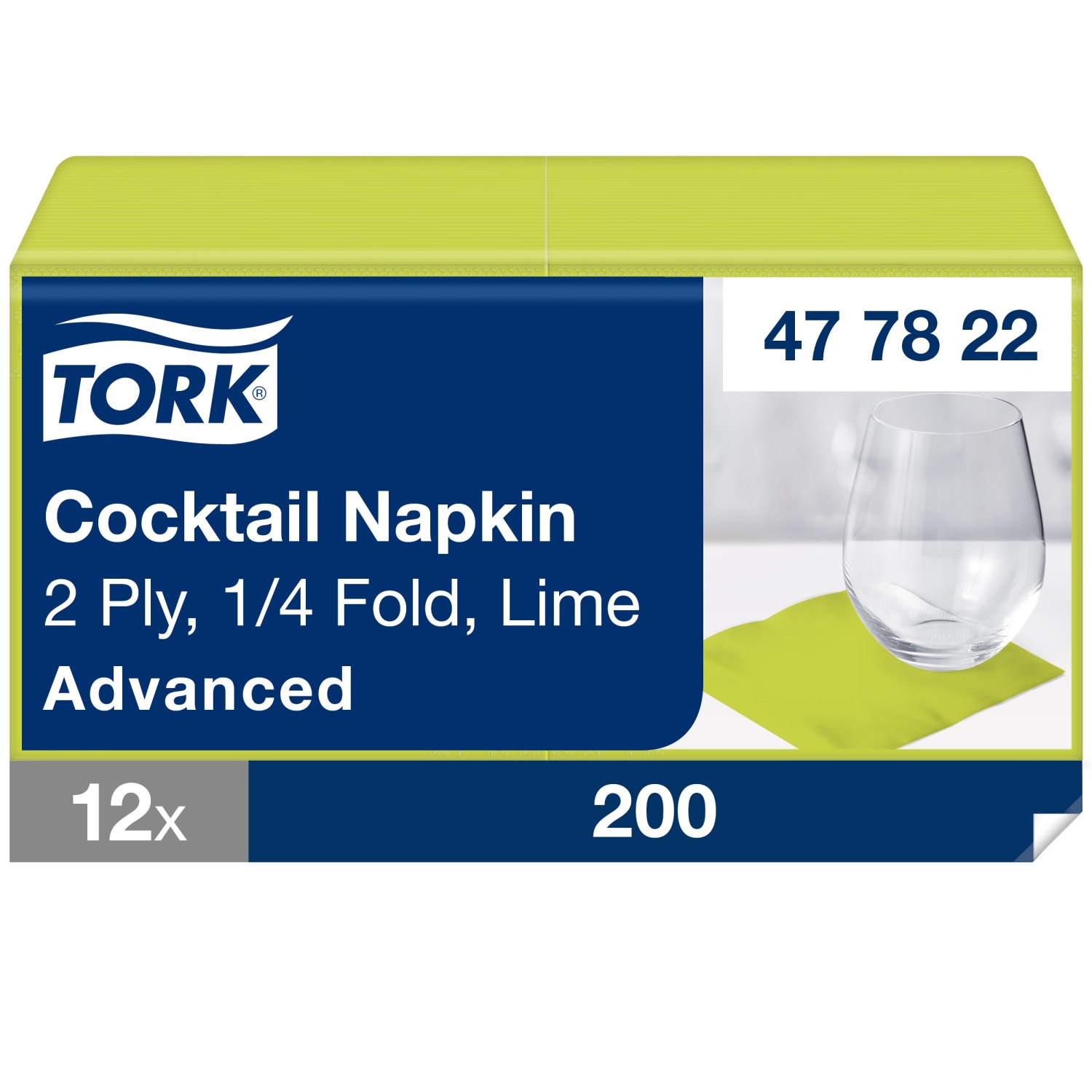 Tork Cocktailservet – Advanced – 2-laags – Lime