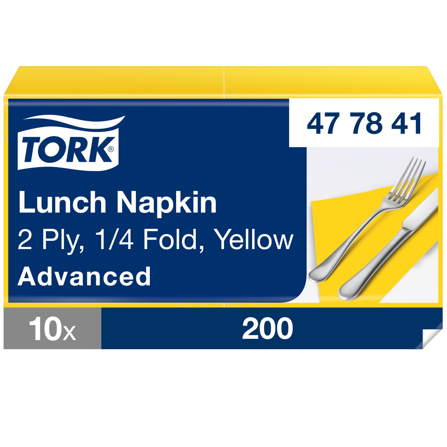 Tork Lunchservet – Advanced – 2-laags – Geel