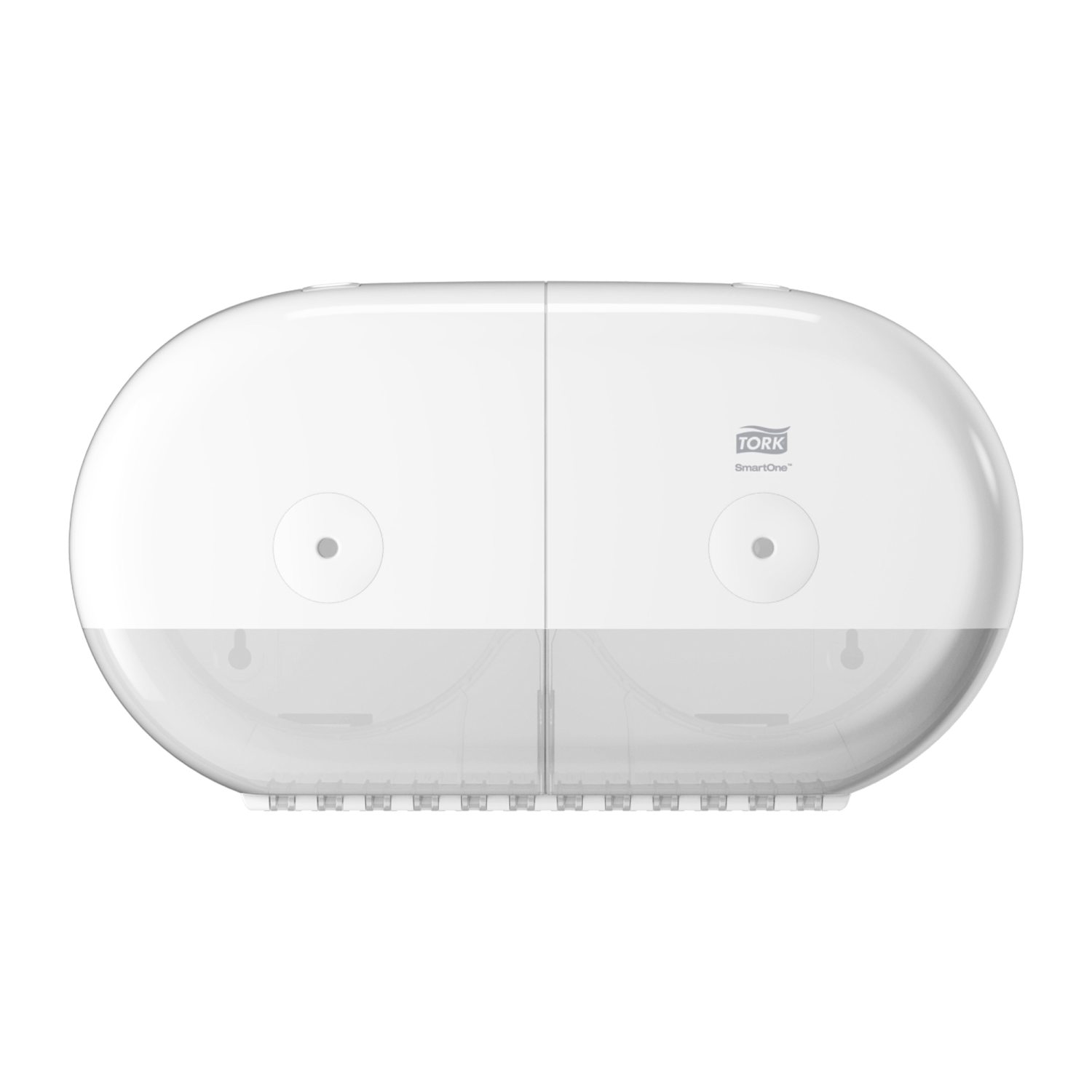 Tork SmartOne – Mini Twin Toiletpapier Dispenser – Kunststof – Elevation-Line – Wit
