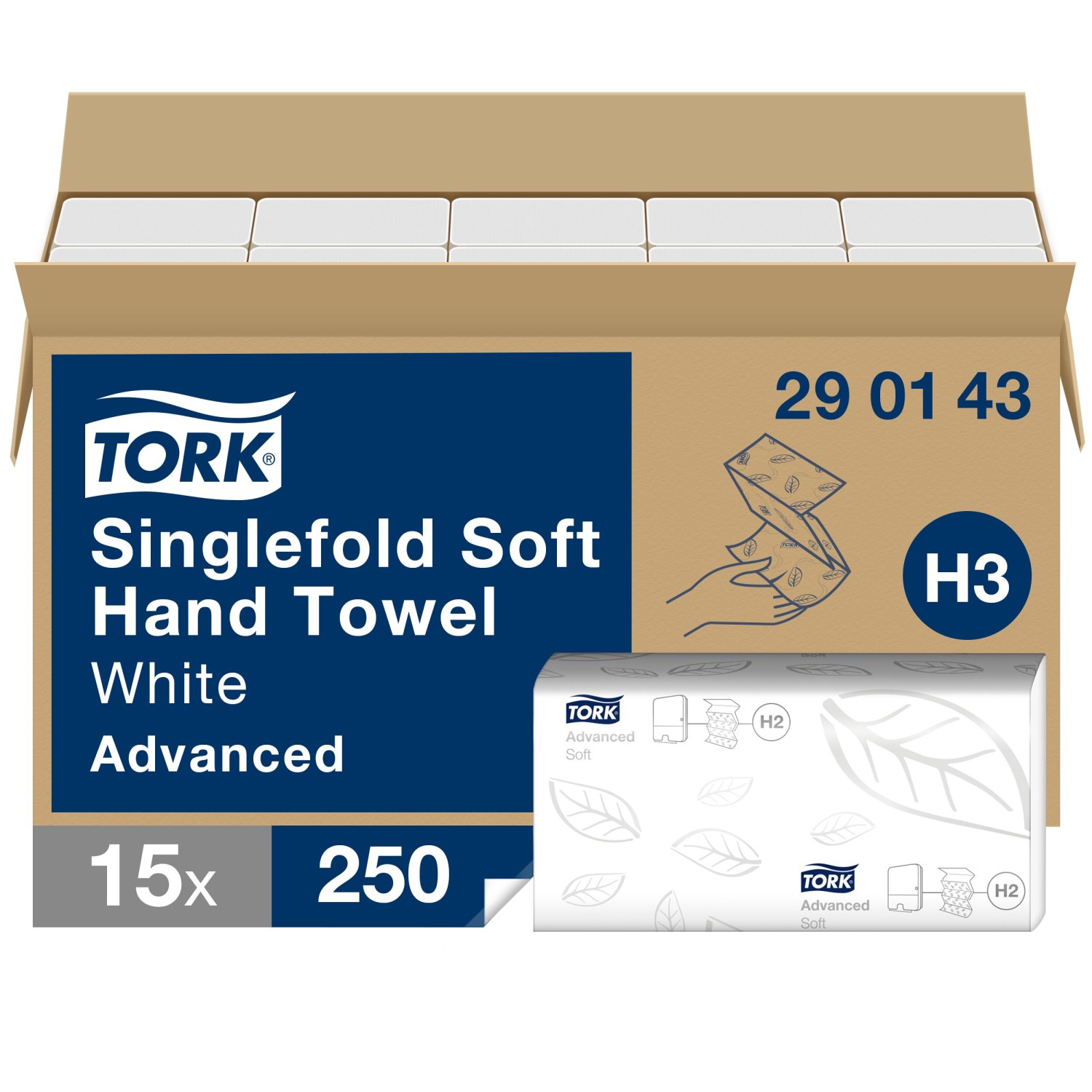 Tork Z-vouw – Handdoek – Advanced – 2-laags – Wit