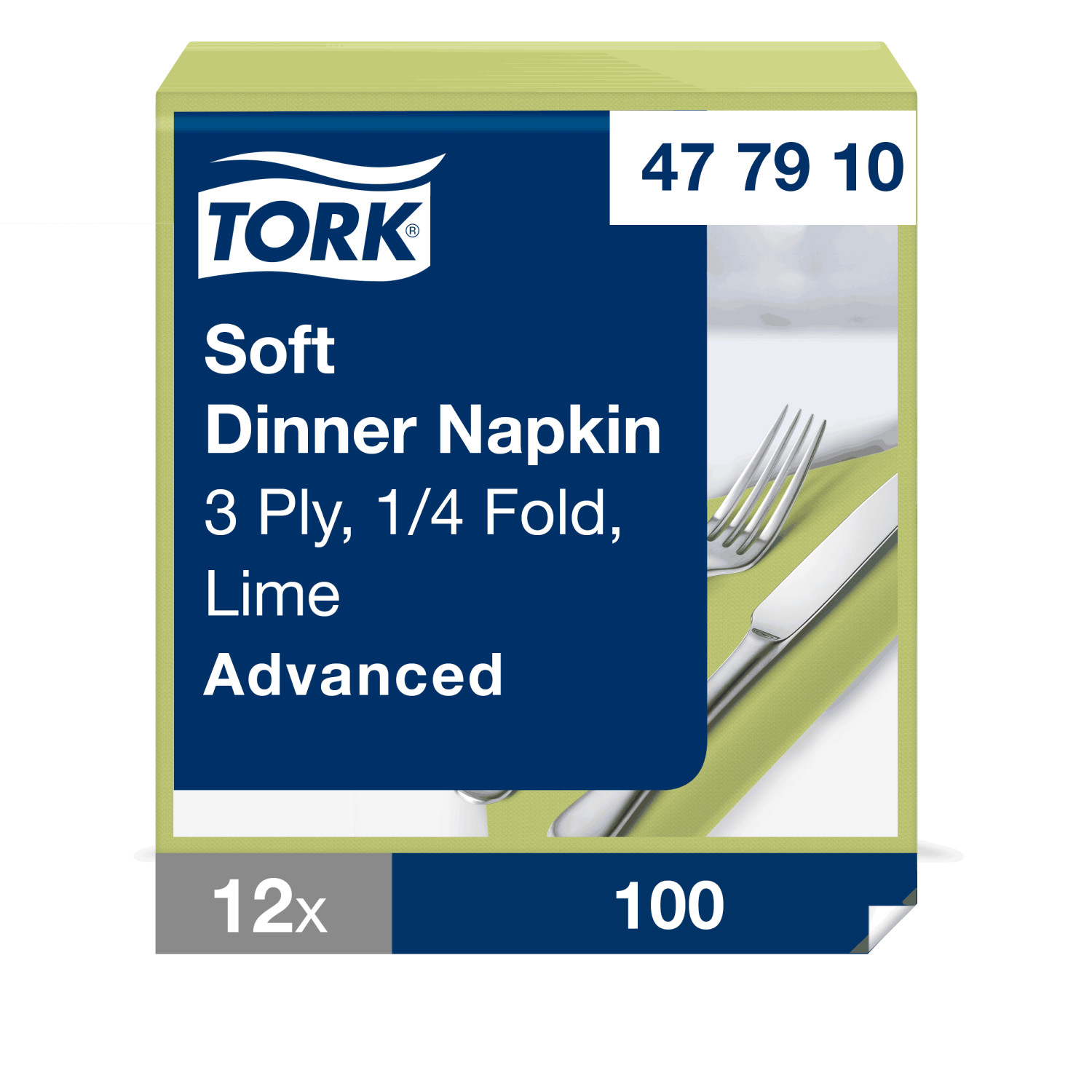 Tork Soft Dinnerservet – Advanced – 3-laags – Limoen