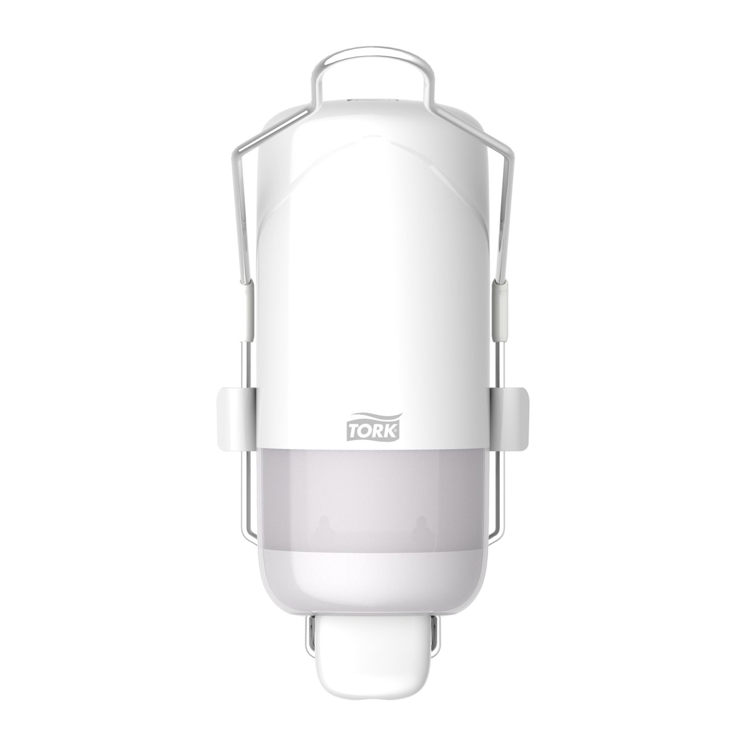 Tork Vloeibare- en Sprayzeep Dispenser met Armbeugel – Kunststof – Elevation-Line – Wit