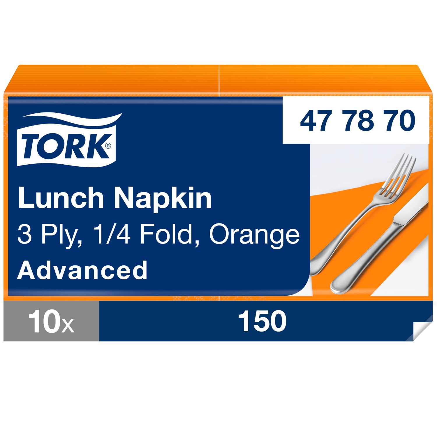 Tork Soft Lunchservet – Advanced – 3-laags – Oranje