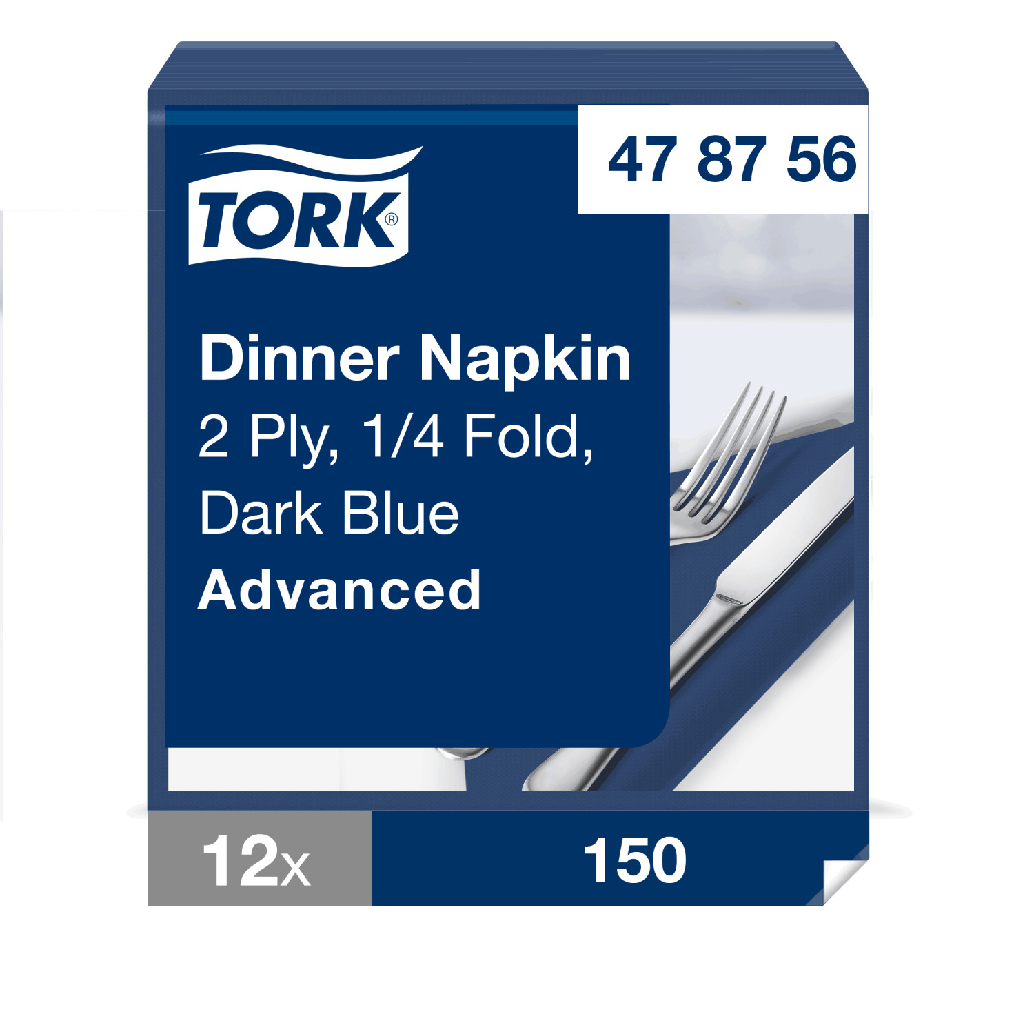 Tork Dinnerservet – Advanced – 2-laags – Donkerblauw