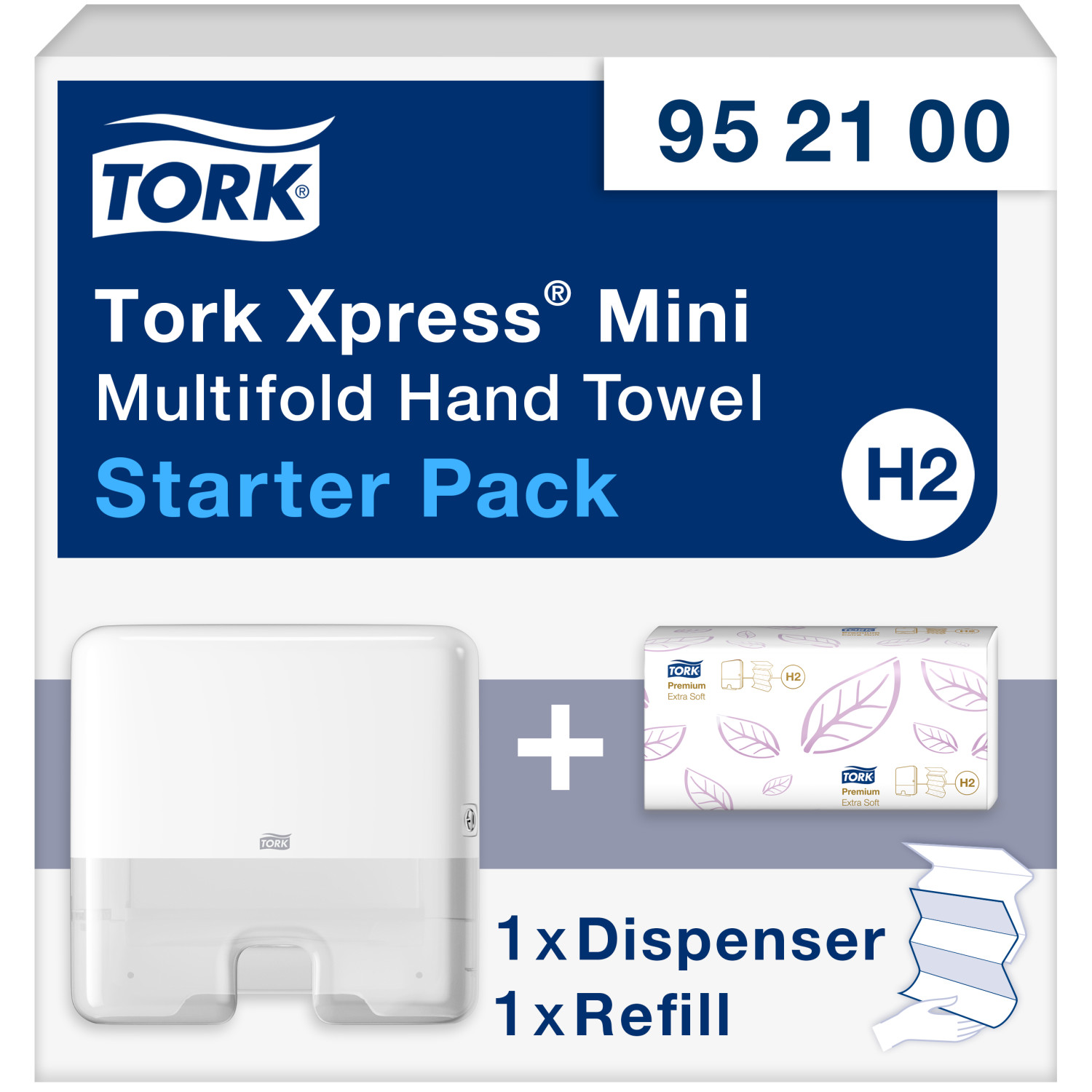 Tork Xpress – Mini Multifold Handdoeken Startpakket