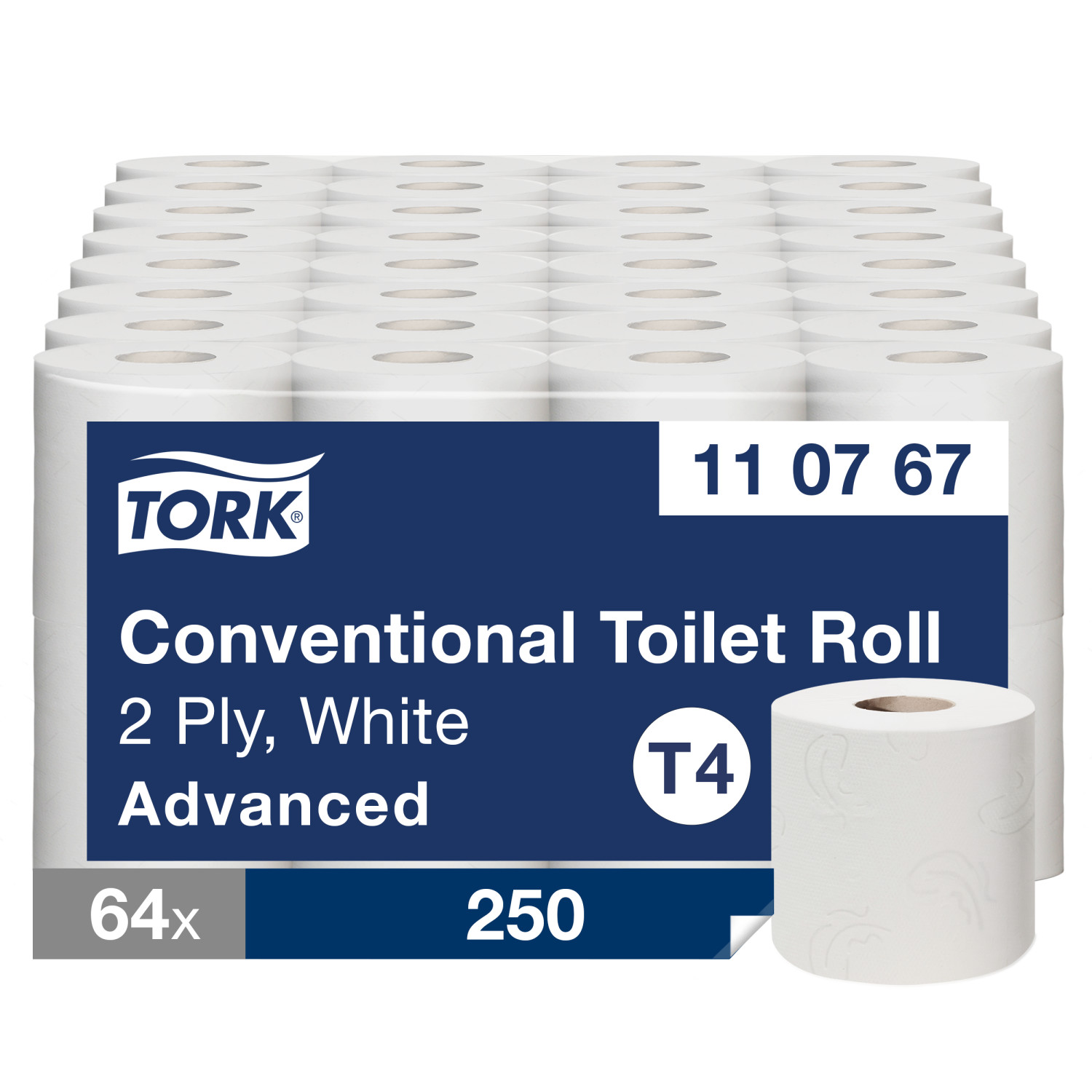 Tork Toiletpapier – Advanced – 30mtr/10cm – 250vel – 2-laags – Tradioneel