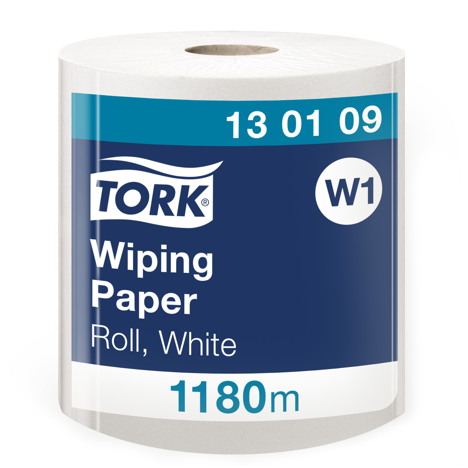 Tork Wiping Rol – Poetspapier – 1.180mtr/34cm – 1-laags – Wit