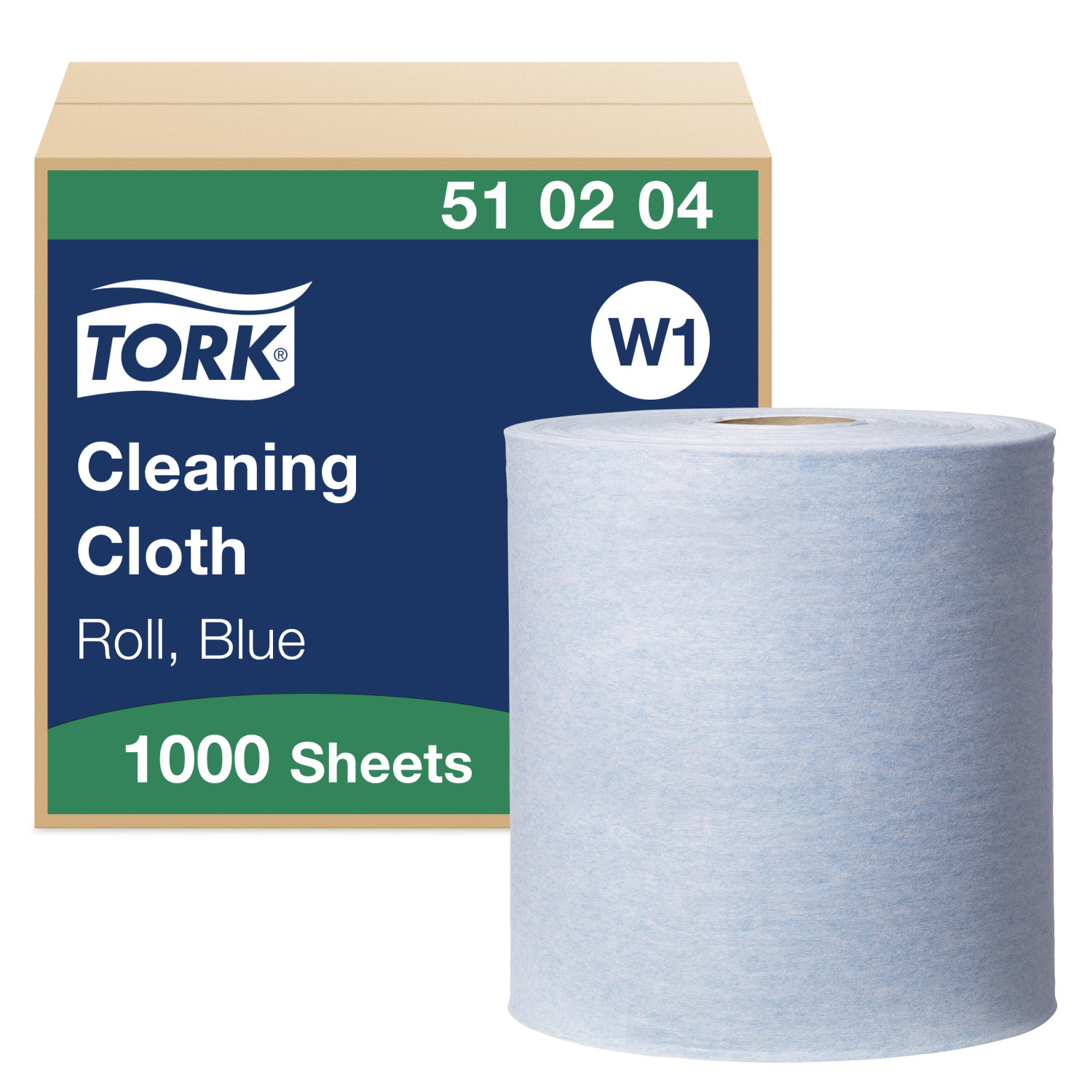 Tork Cleaning Rol – Reinigingsdoek – 1-laags – Blauw