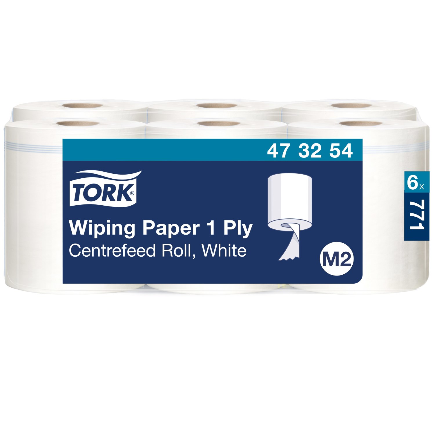 Tork Wiping – Centerfeed – Poetspapier-  – Advanced – 1-laags – Wit