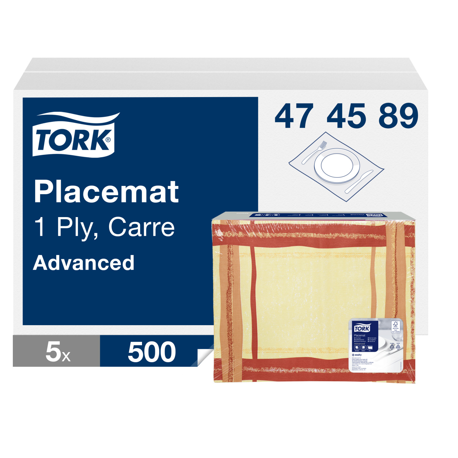 Tork Placemat – Carre – Advanced – 1-laags – Decor