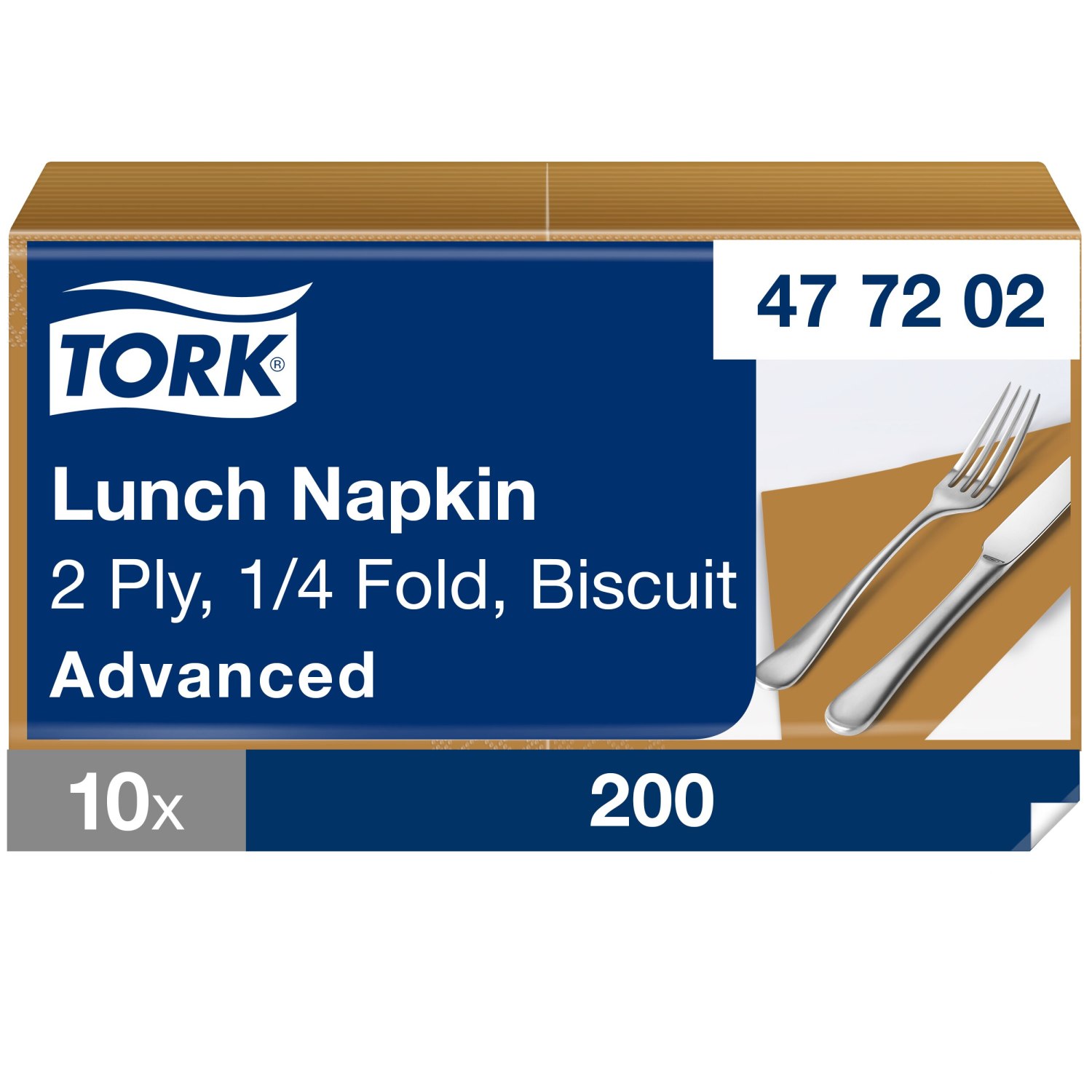 Tork Lunchservet – Advanced – 2-laags – Biscuit