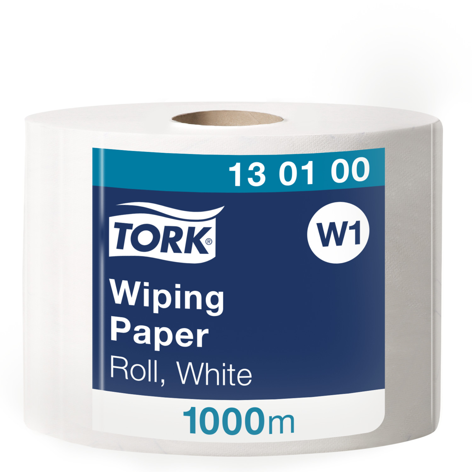 Tork Wiping Rol – Poetspapier – 1.000mtr/24,5cm – 1-laags – Wit