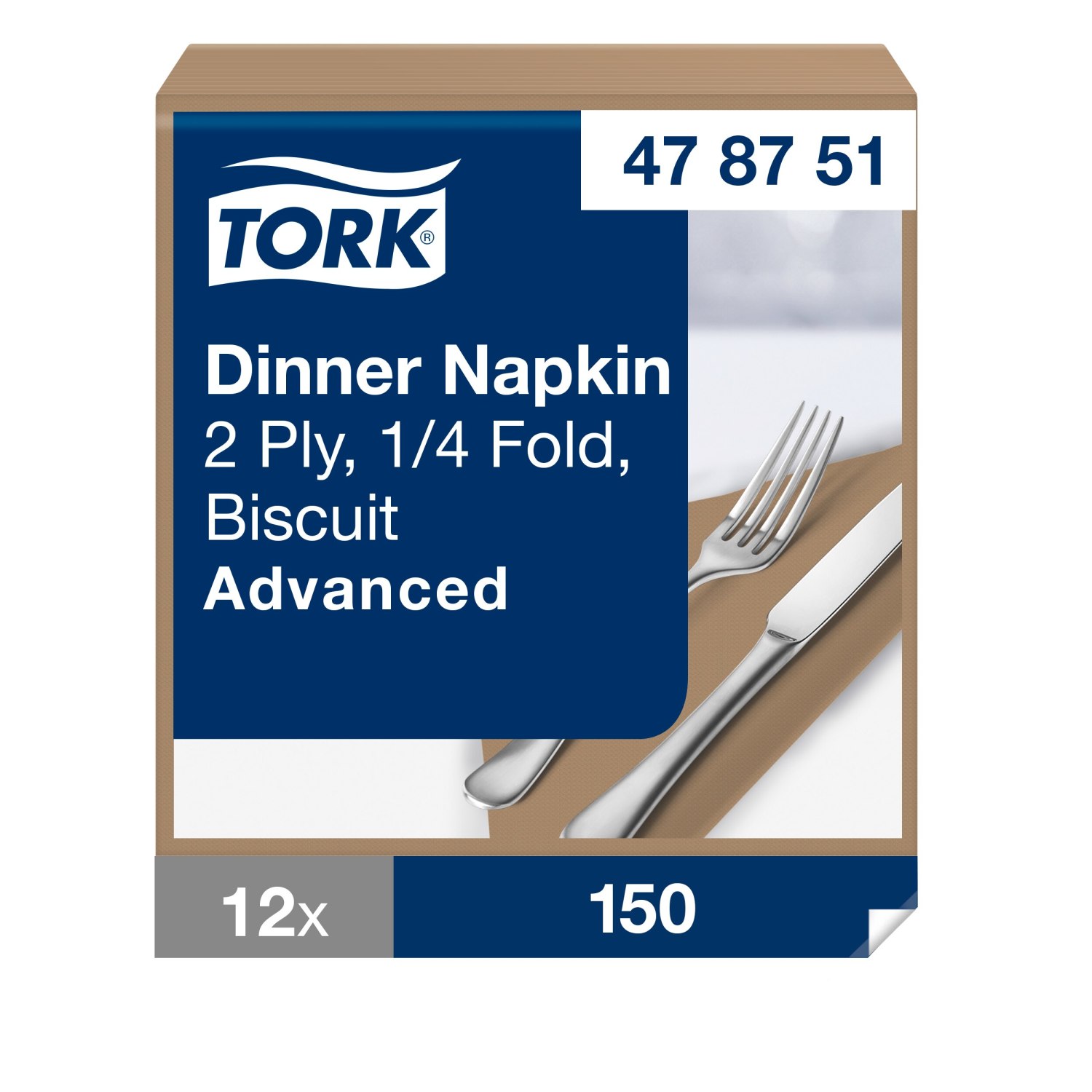 Tork Dinnerservet – Advanced – 2-laags – Biscuit