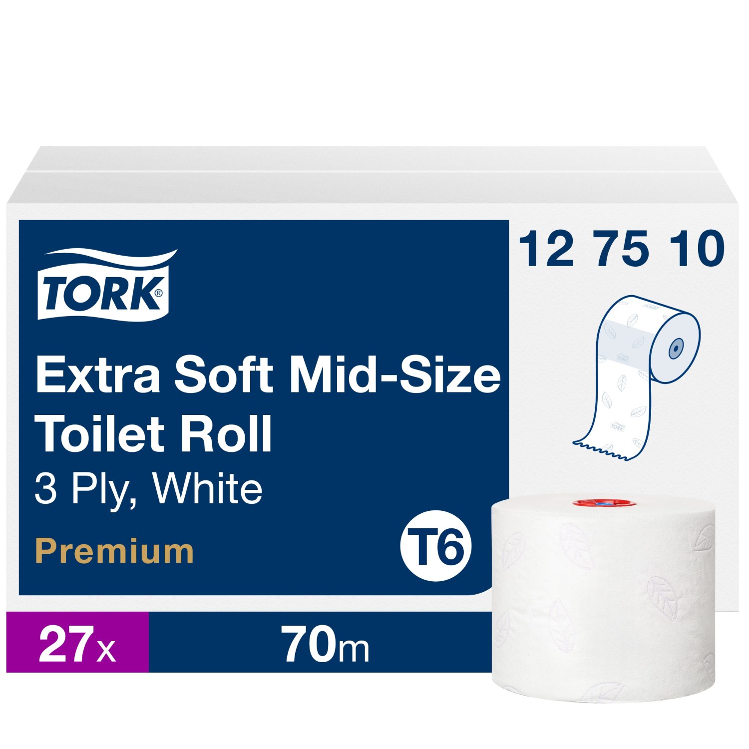 Tork Toiletpapier – Premium – 3-laags – Wit – compact – Extra zacht