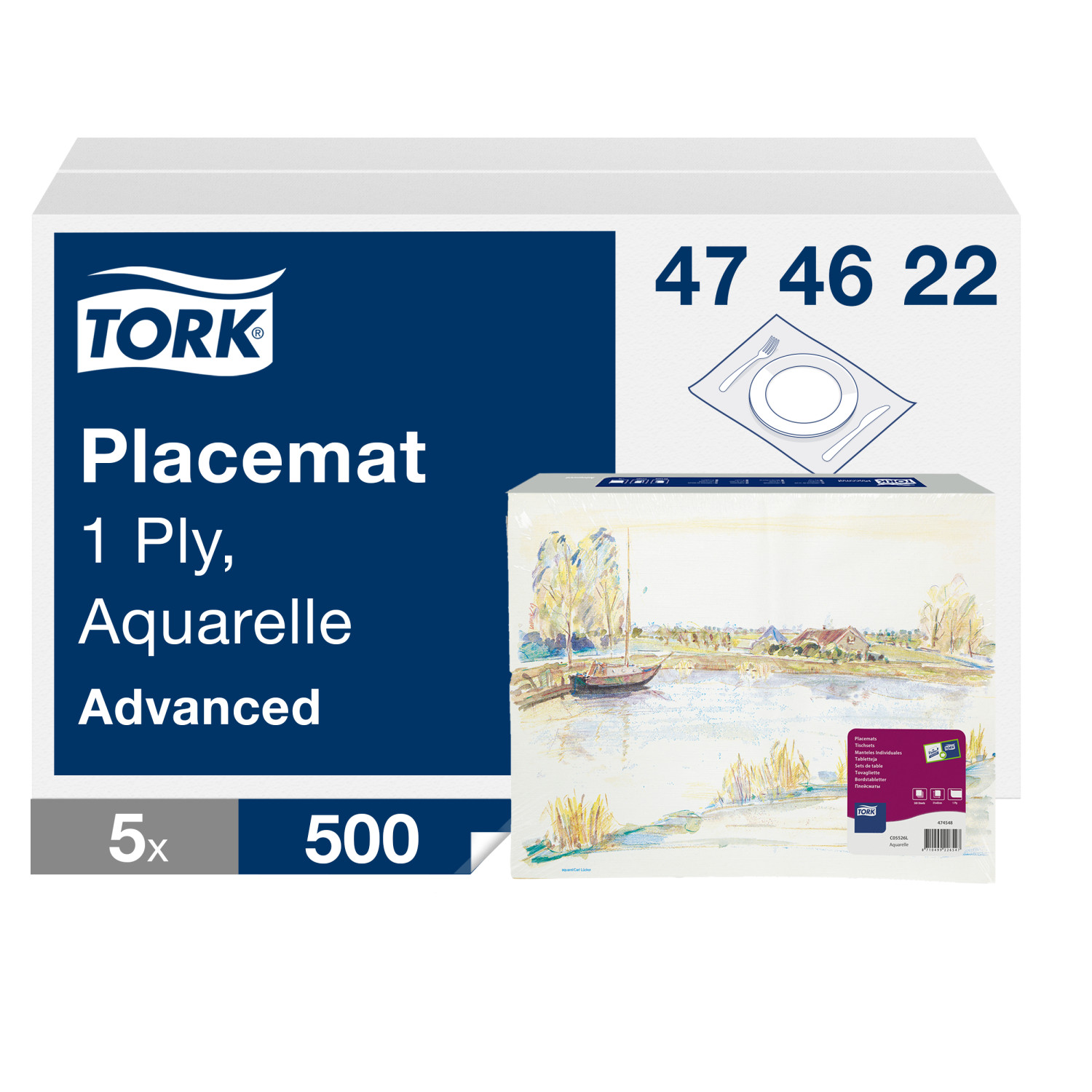 Tork Placemat – Aquarelle – Advanced – 1-laags – Decor