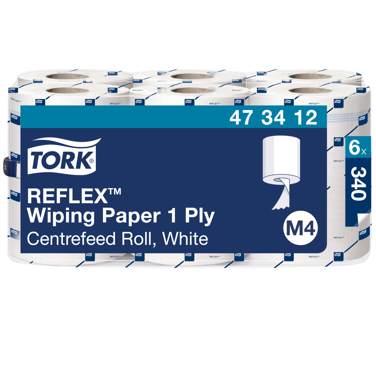 Tork Reflex – Centerfeed – Poetspapier – Premium – 1-laags – Wit