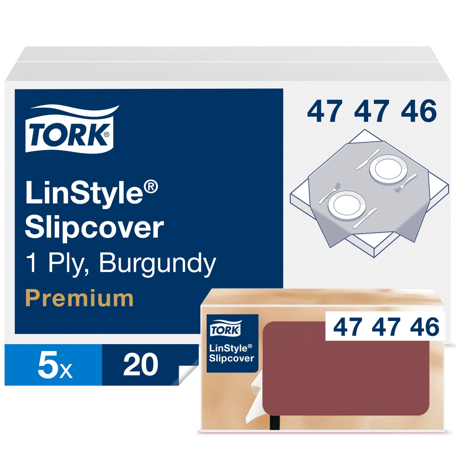 Tork LinStyle – Napperon – 1-laags – Bordeaux