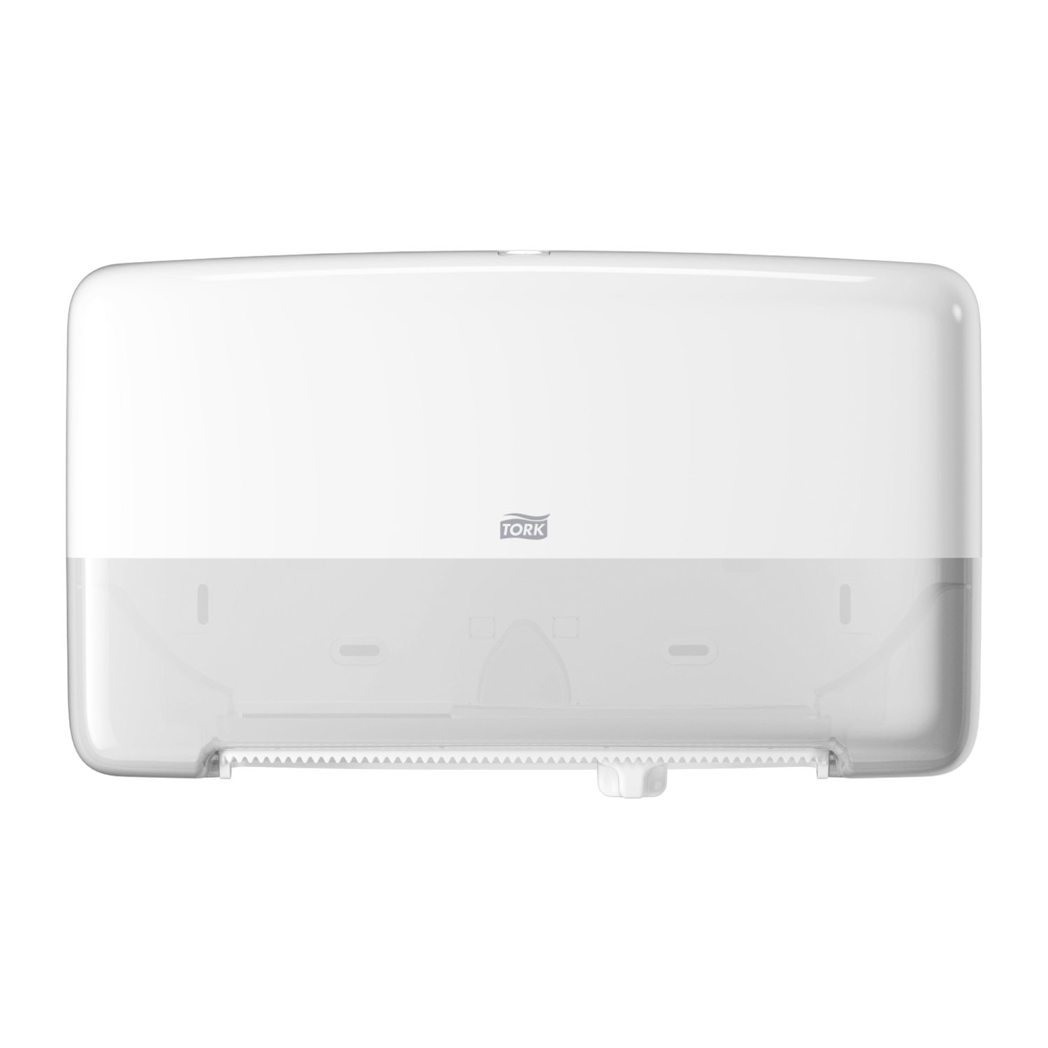 Tork Twin Mini Jumbo – Toiletpapier Dispenser – Kunststof – Elevation-Line – Wit