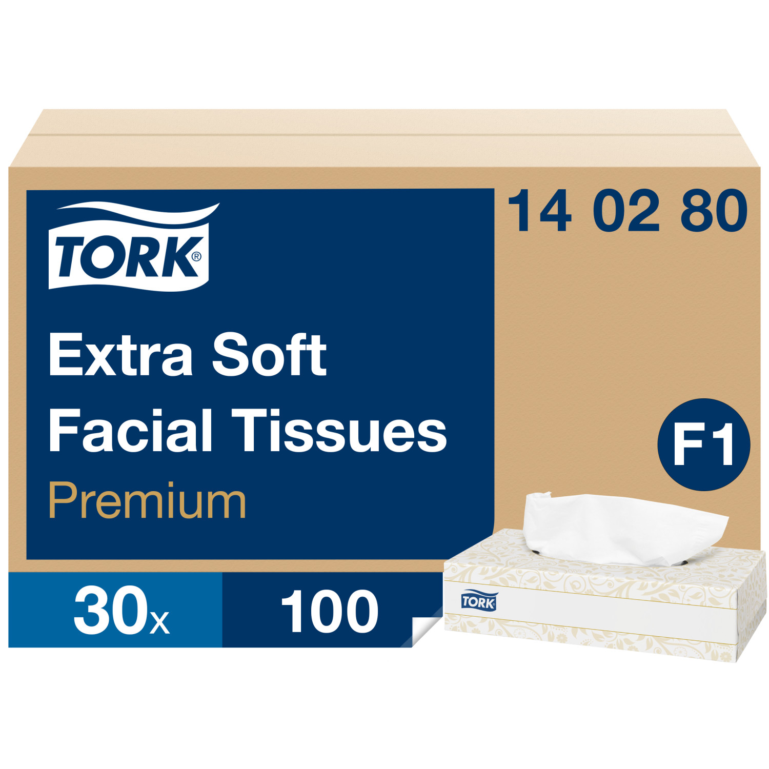 Tork Facial Tissues – 2-laags – Wit – – Extra zacht