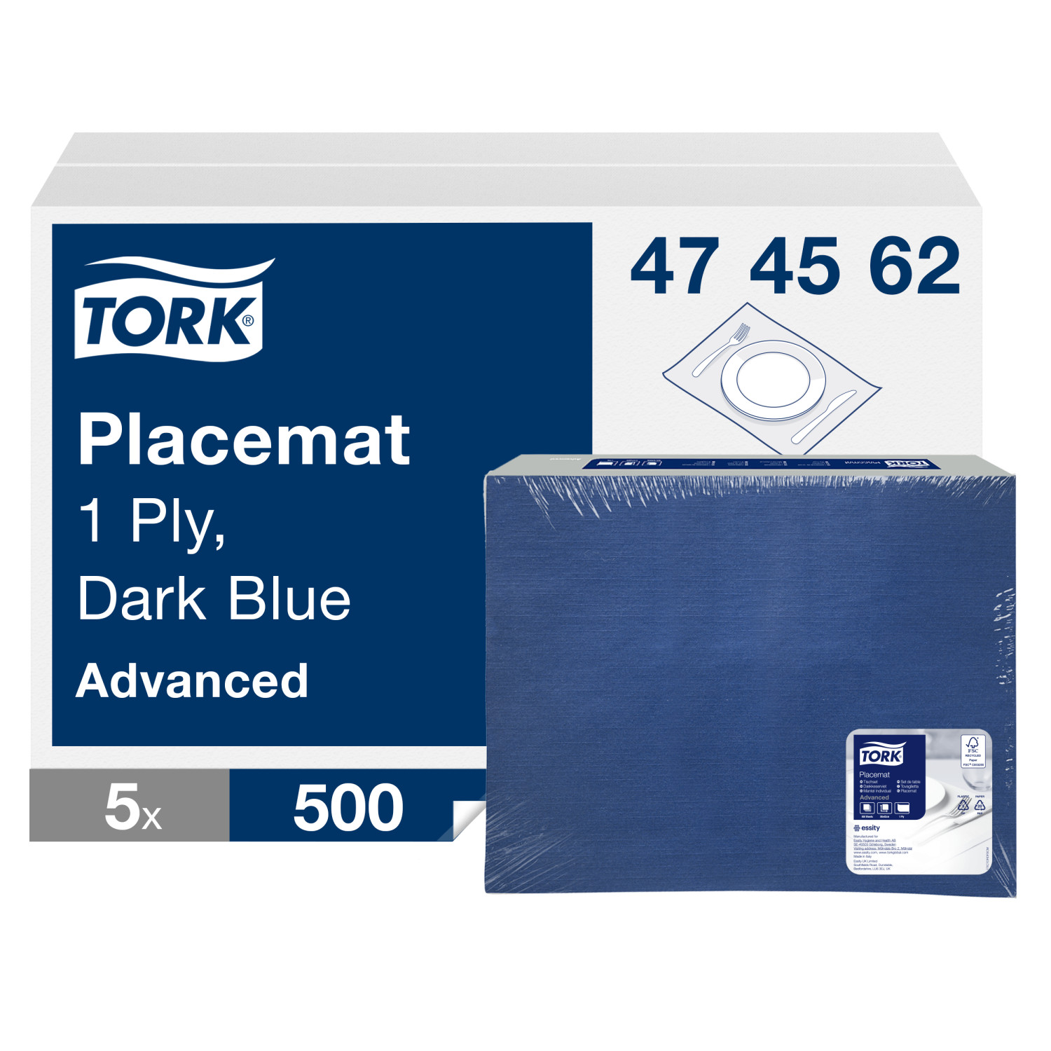 Tork Placemat – Donkerblauw – Advanced – 1-laags
