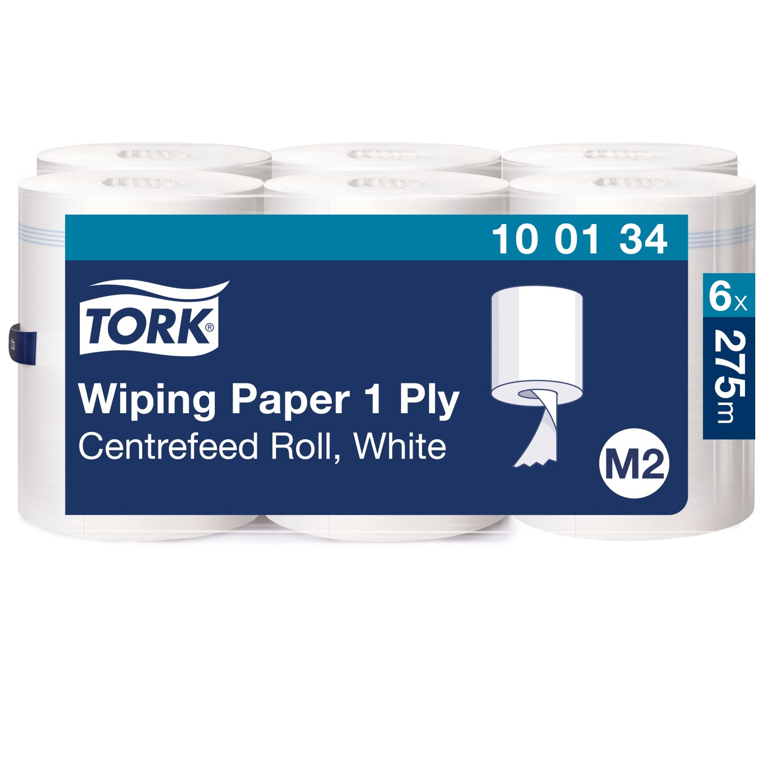 Tork Wiping – Centerfeed – Poetspapier – Advanced – 1-laags -Wit