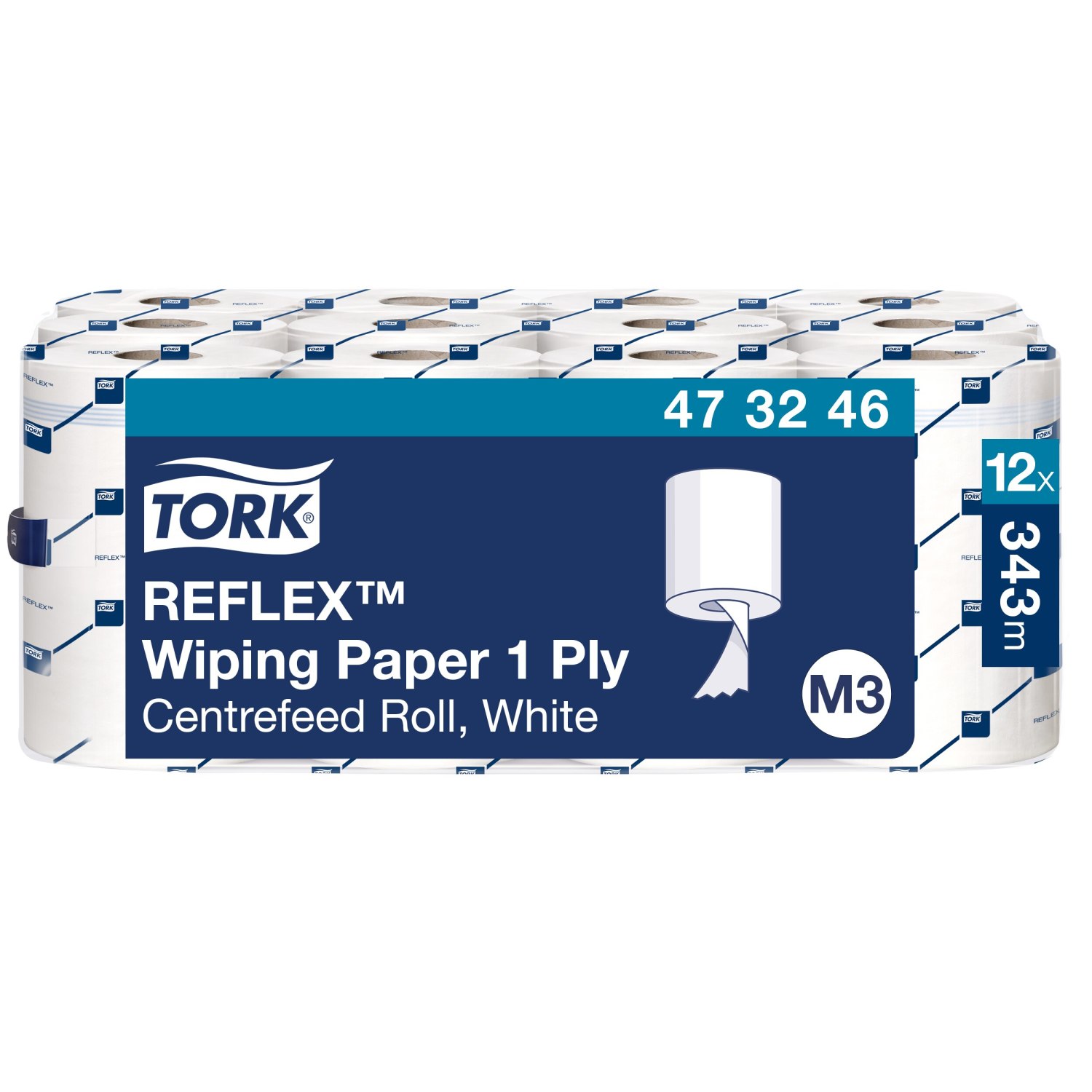 Tork Reflex Mini – Centerfeed – Poetspapier – Advanced – 1-laags – Wit