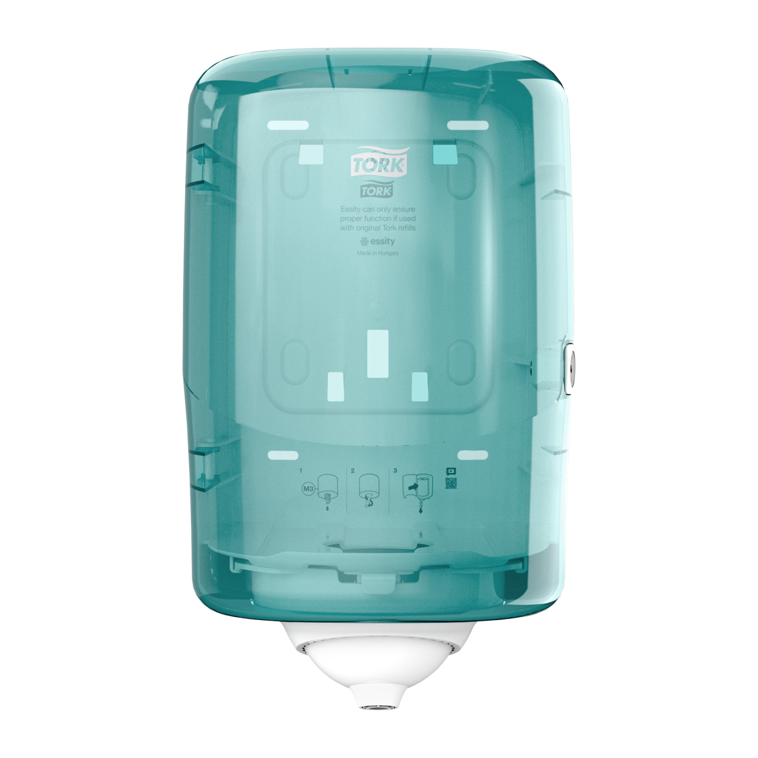 Tork Reflex Mini – Vel-Voor-Vel – Centerfeed – Dispenser – Turquoise – Kunststof – Performance-Line