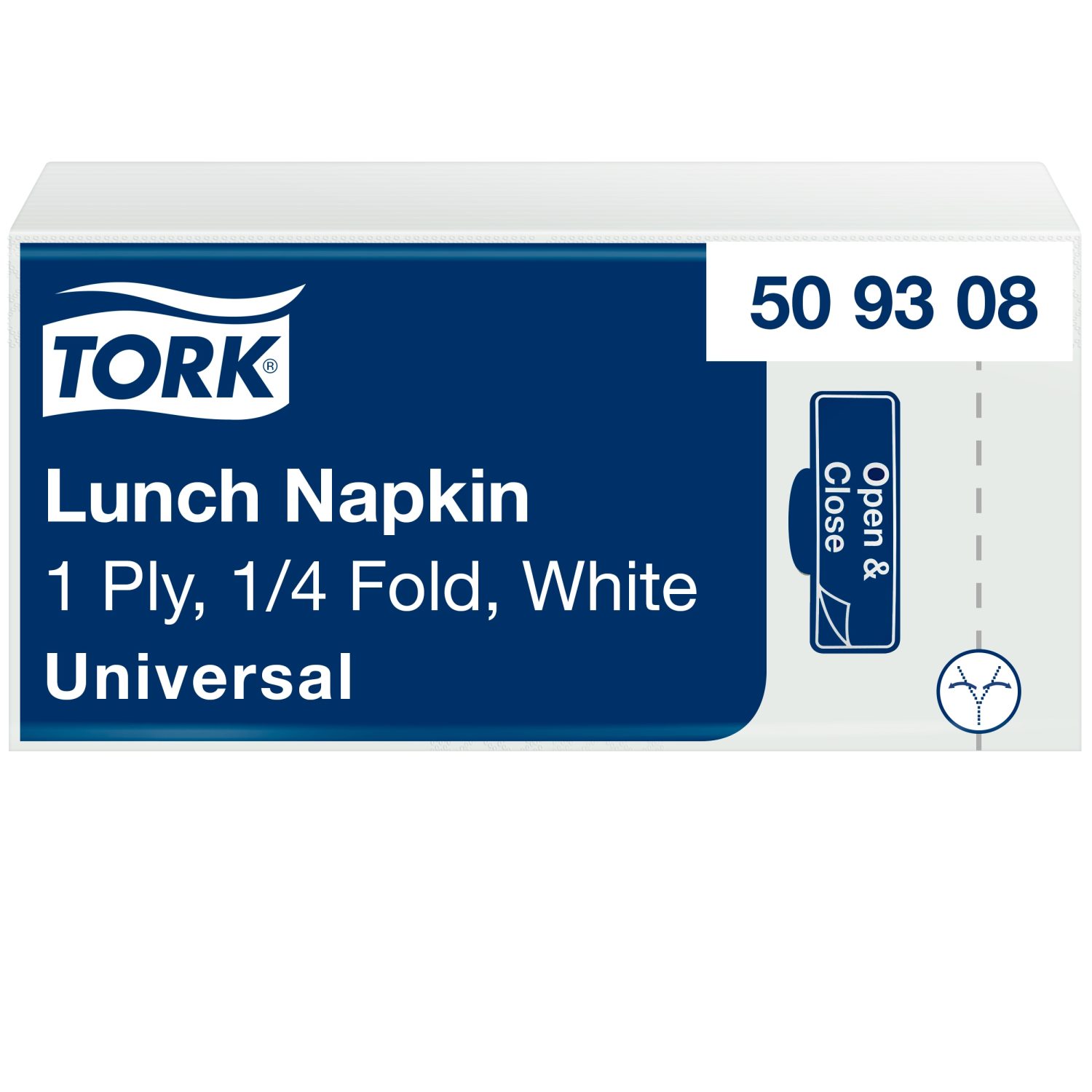 Tork Lunchservet - Universal - 33x33cm - 1/8-vouw - 1-laags - Wit - Afbeelding 3