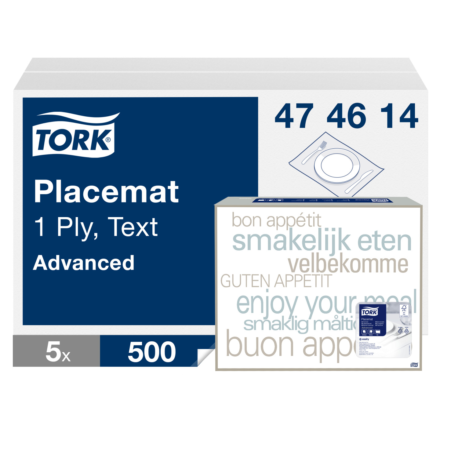 Tork Placemat – Text – Advanced – 1-laags – Decor