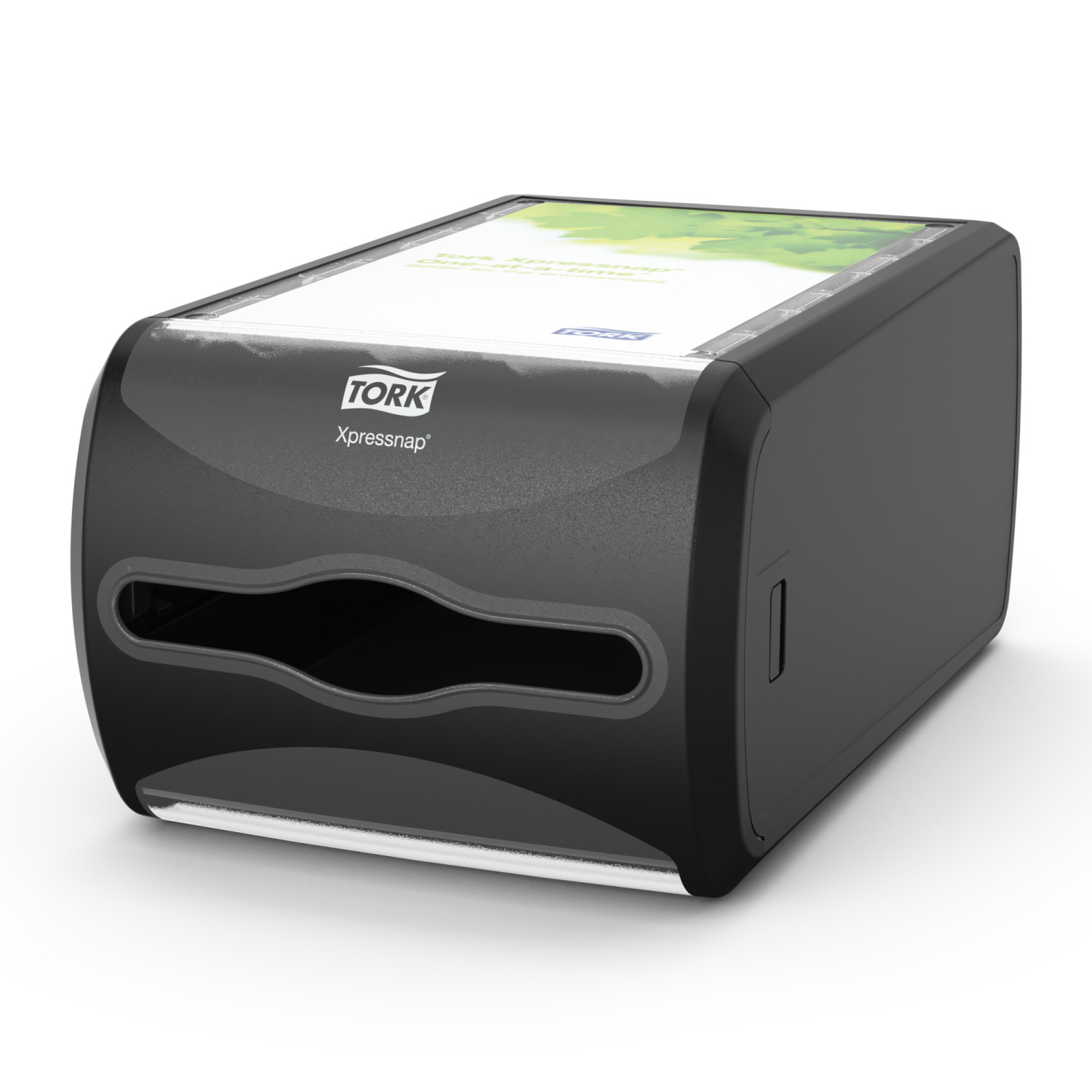Tork Xpressnap – Counter servetdispenser – Zwart – Kunststof – Signature Line
