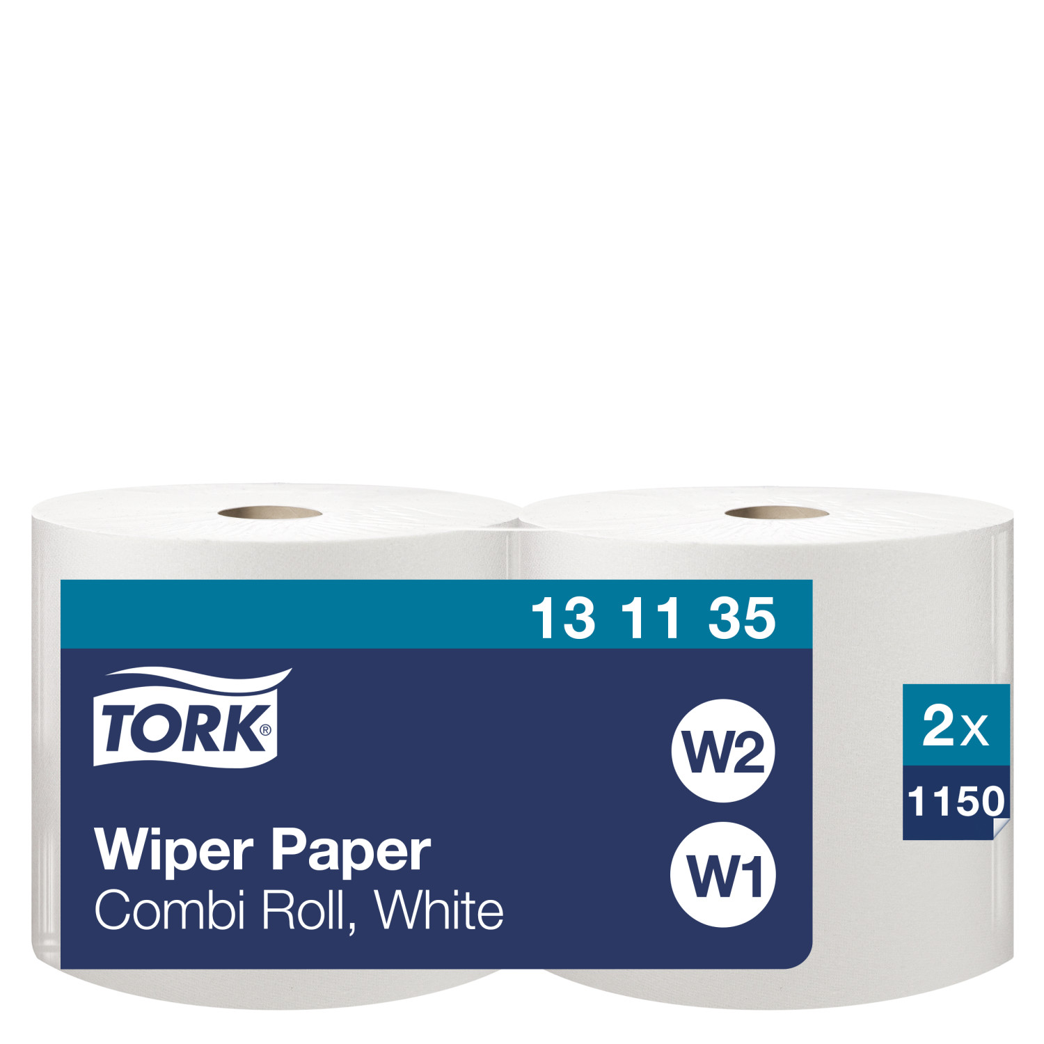 Tork Wiping – Combi Rol – Poetspapier – 1-laags – Wit
