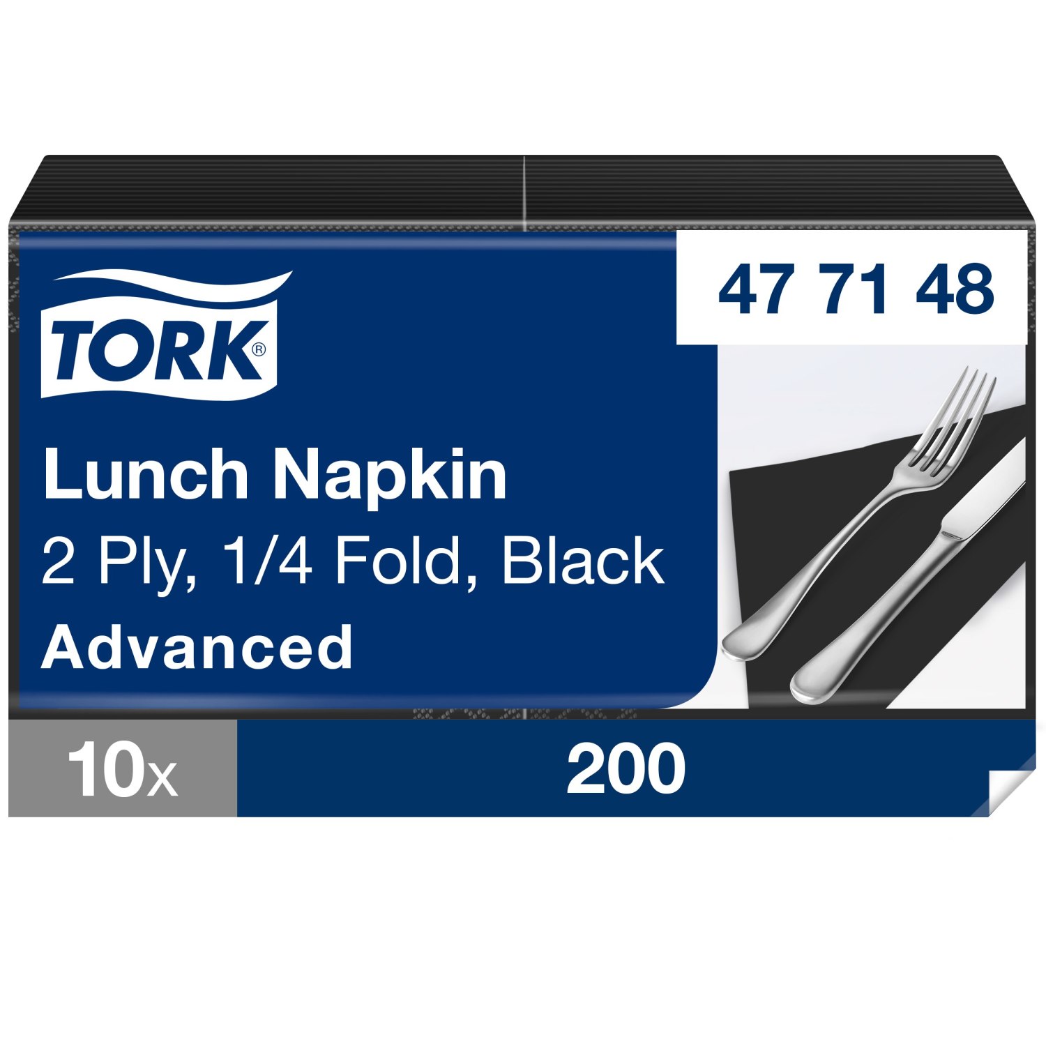 Tork Lunchservet – Advanced – 2-laags – Zwart