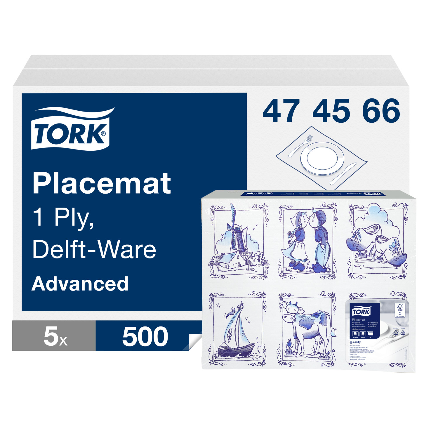 Tork Placemat – Delft-Ware – Advanced – 1-laags – Decor