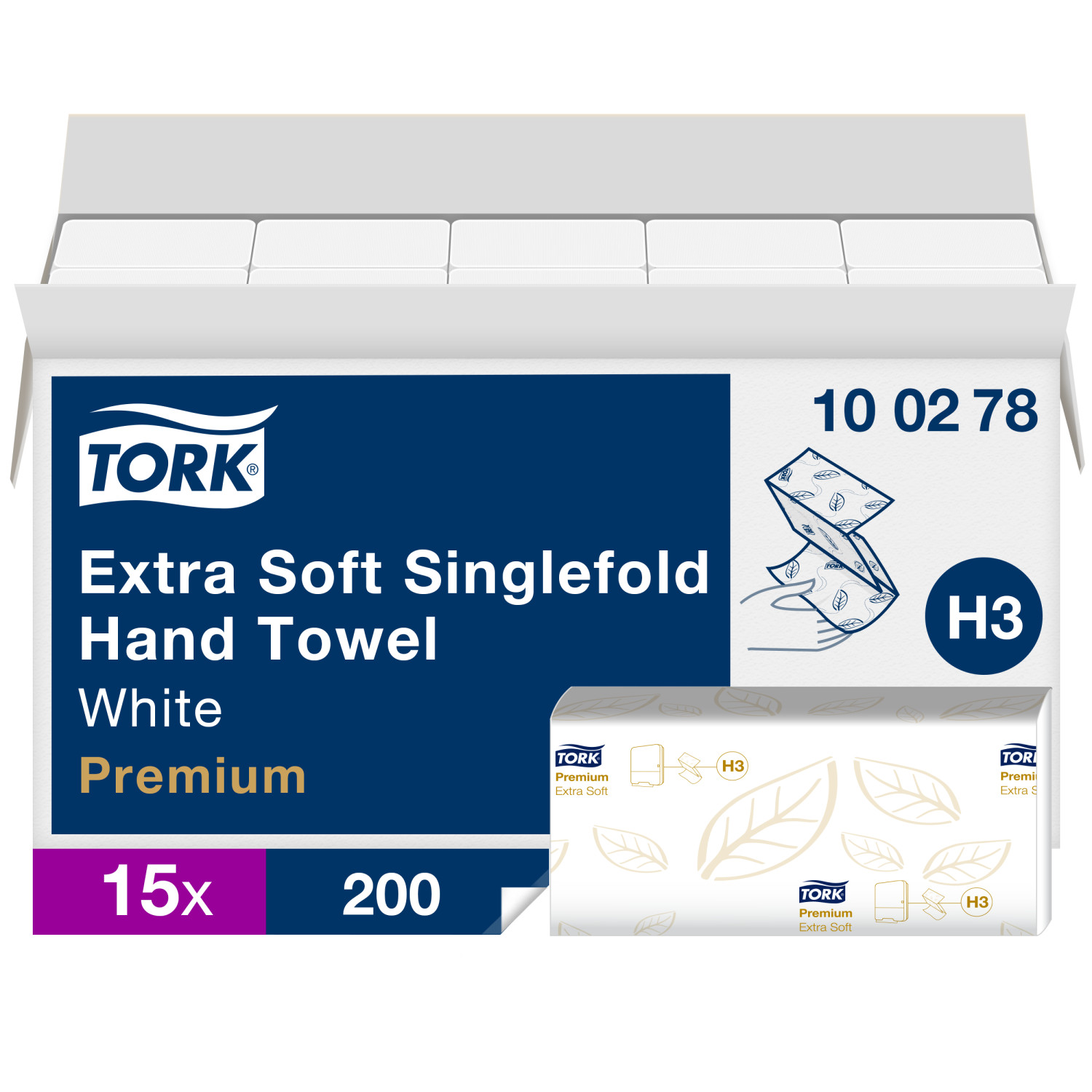 Tork Handdoek – Premium – 2-laags -Wit – Extra zacht