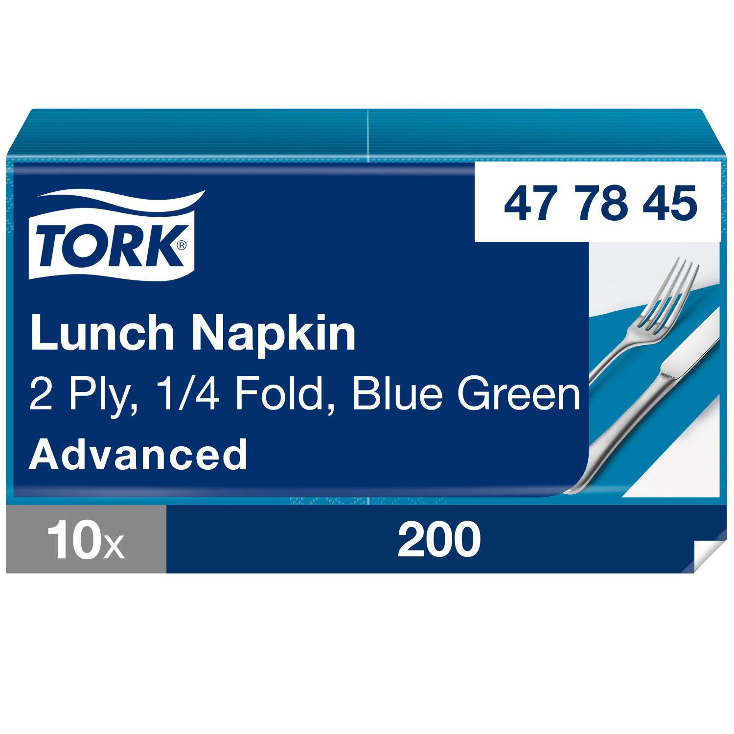 Tork Lunchservet – Advanced – 2-laags – Blauwgroen