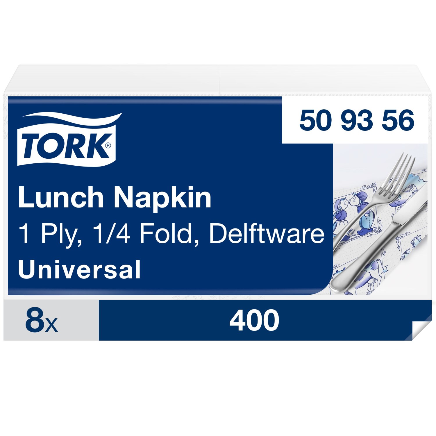 Tork Lunchservet – Delft Ware – 1-laags – Decor