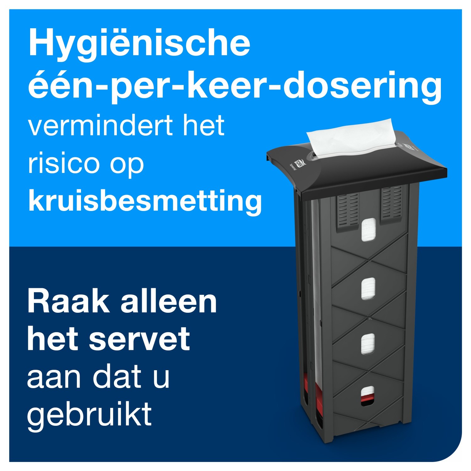 Tork Xpressnap - In-counter servetdispenser - Zwart - Kunststof - Signature Line - 50cm - Afbeelding 6