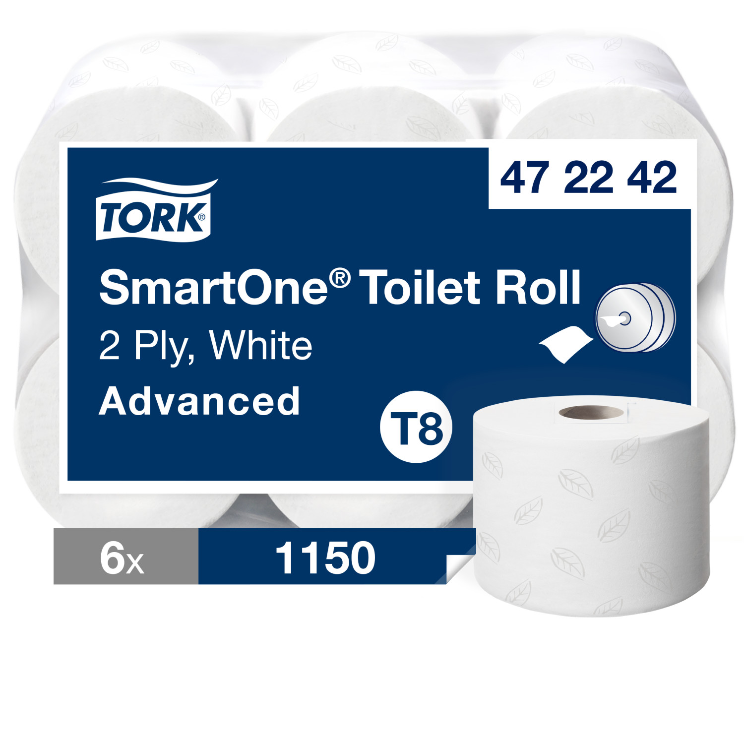 Tork SmartOne – Toiletpapier – 2-laags – Wit