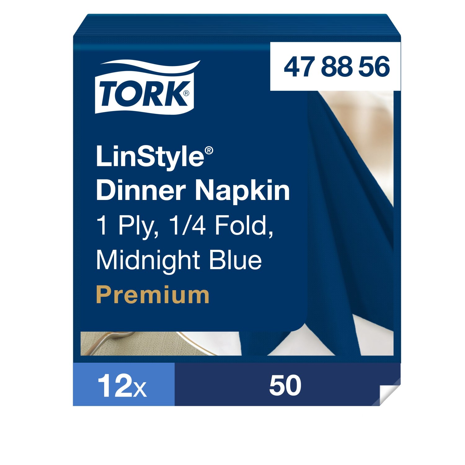 Tork LinStyle – Dinnerservet – Premium – 1-laags – Donkerblauw
