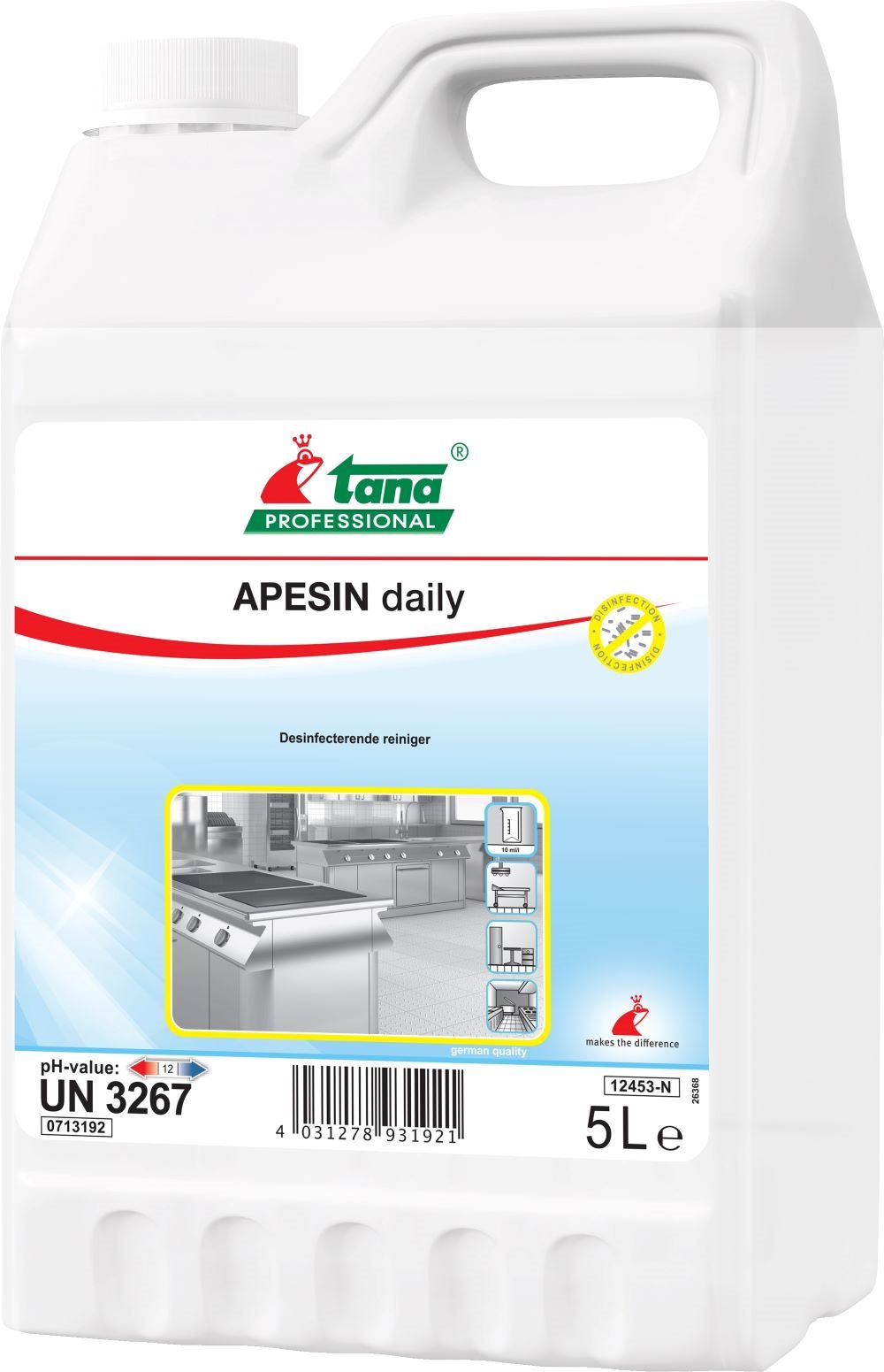 APESIN daily – Desinfecterende reiniger – Type 2&amp;4 – 5L
