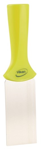 Vikan – Hygiene – Handschraper – Met RVS blad – Met schroefdraad – Geel – Smal